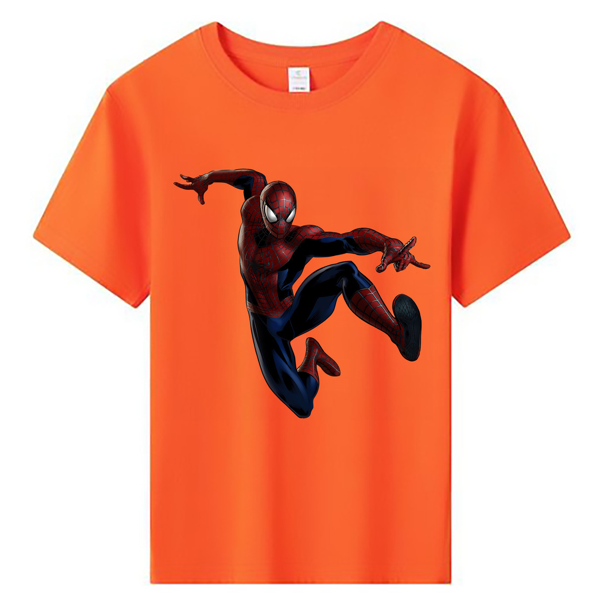 （画像用） Spider Man スパイダーマン 綿100％キッズTシャツ（フロントプリント）