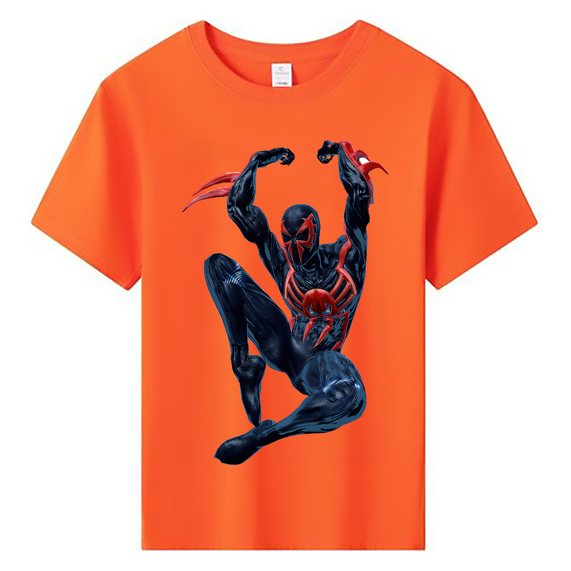 （画像用） Spider Man スパイダーマン 綿100％キッズTシャツ（フロントプリント）