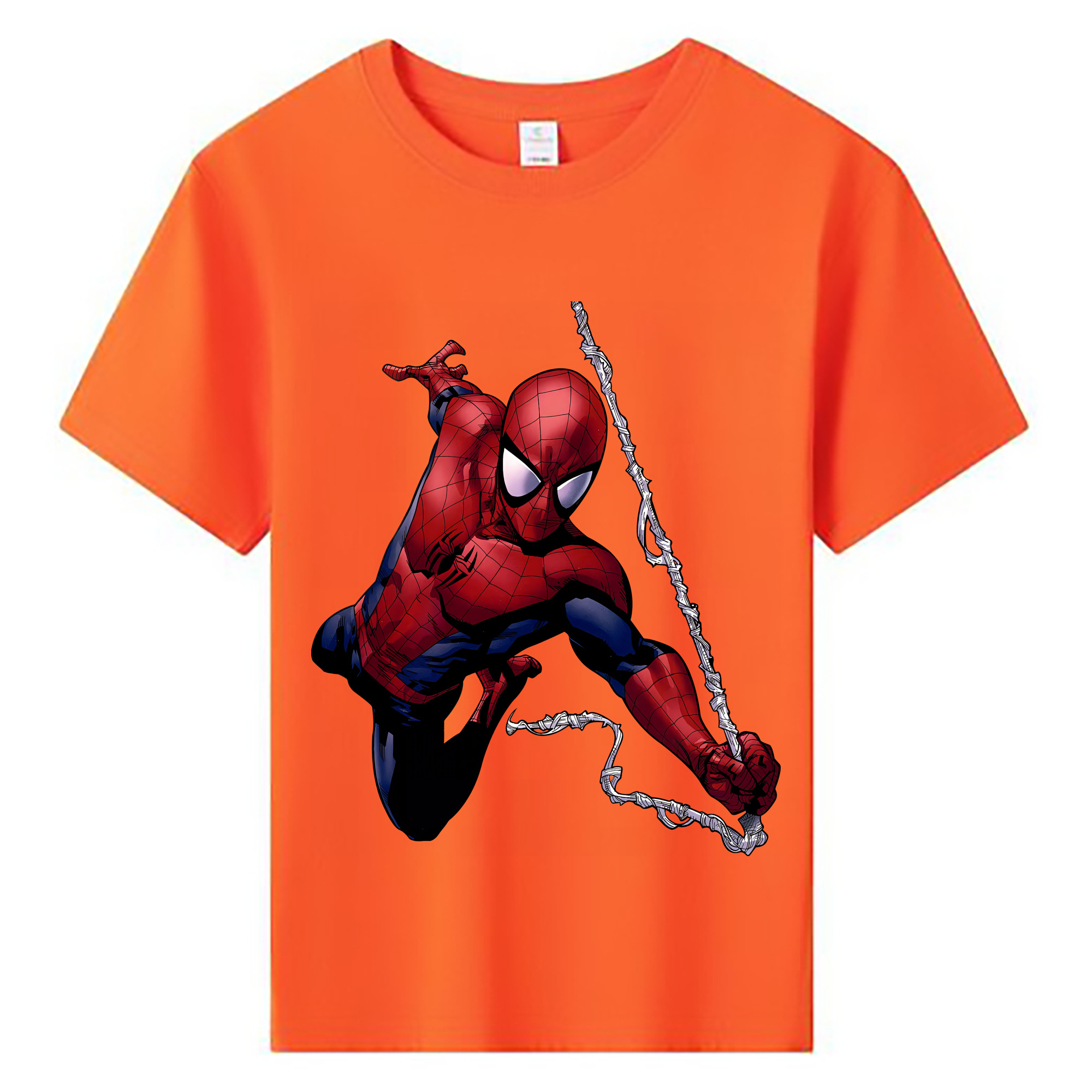 （画像用） Spider Man スパイダーマン 綿100％キッズTシャツ（フロントプリント）