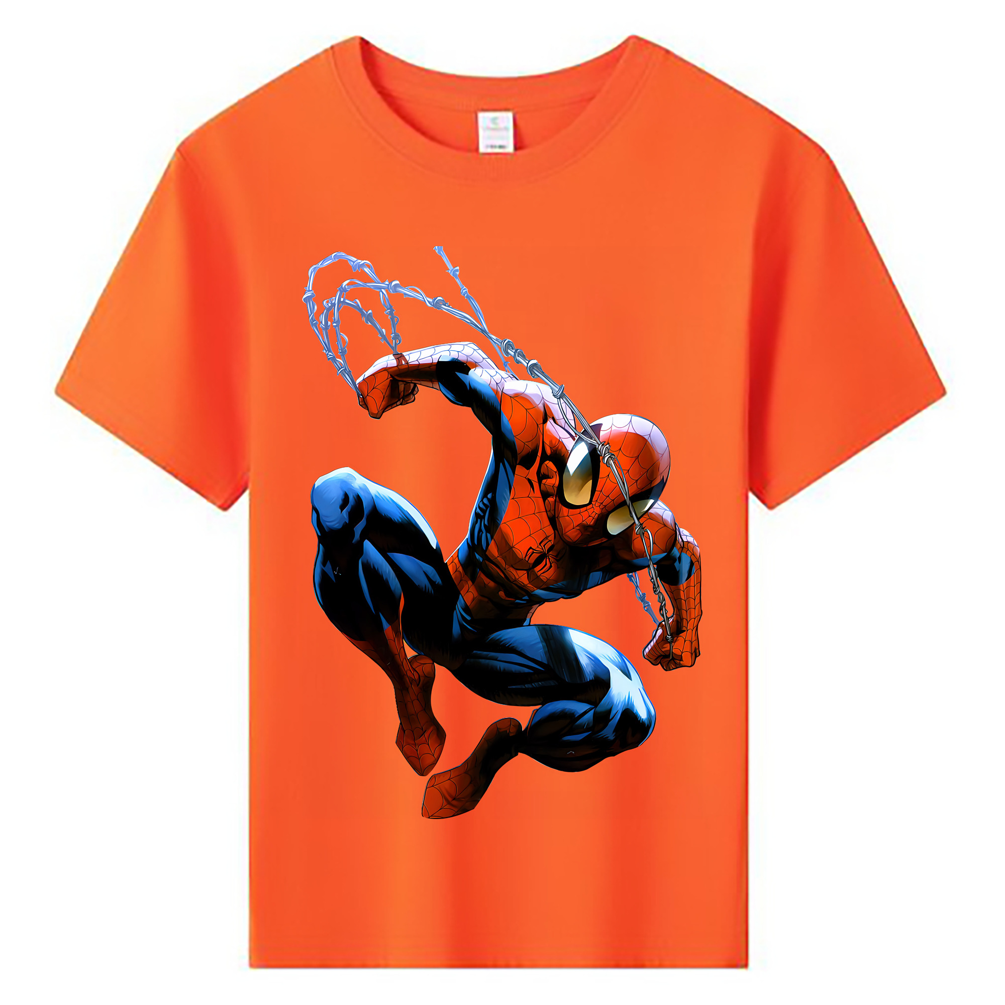（画像用） Spider Man スパイダーマン 綿100％キッズTシャツ（フロントプリント）