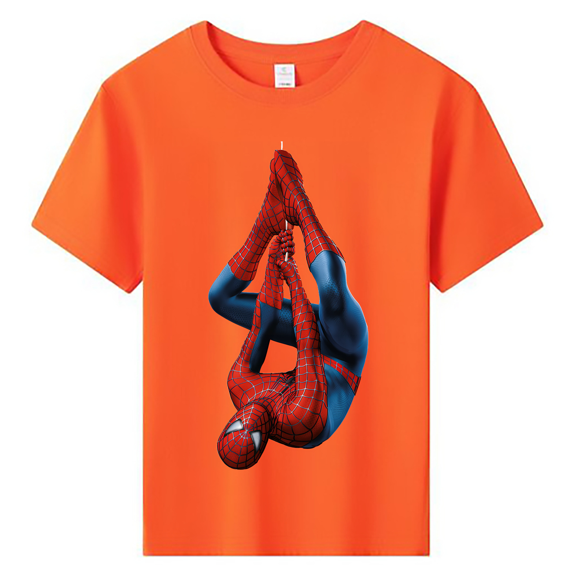（画像用） Spider Man スパイダーマン 綿100％キッズTシャツ（フロントプリント）