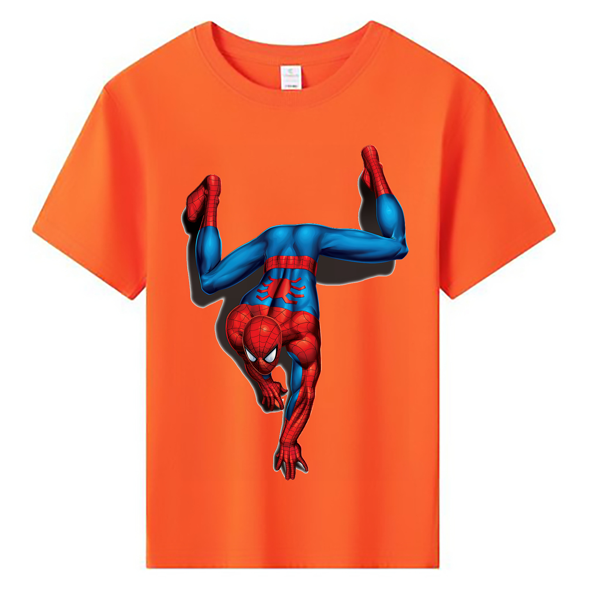 （画像用） Spider Man スパイダーマン 綿100％キッズTシャツ（フロントプリント）