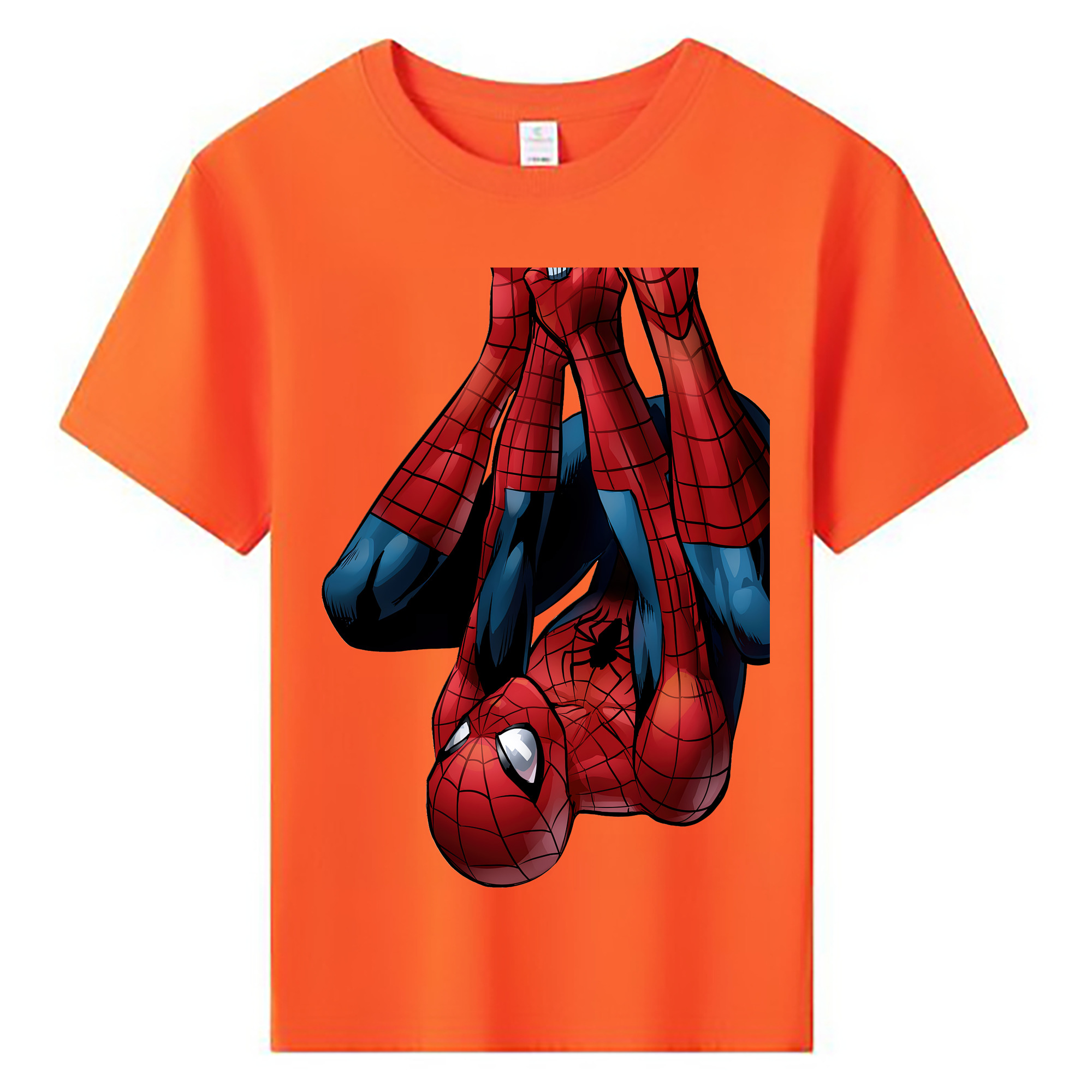 （画像用） Spider Man スパイダーマン 綿100％キッズTシャツ（フロントプリント）