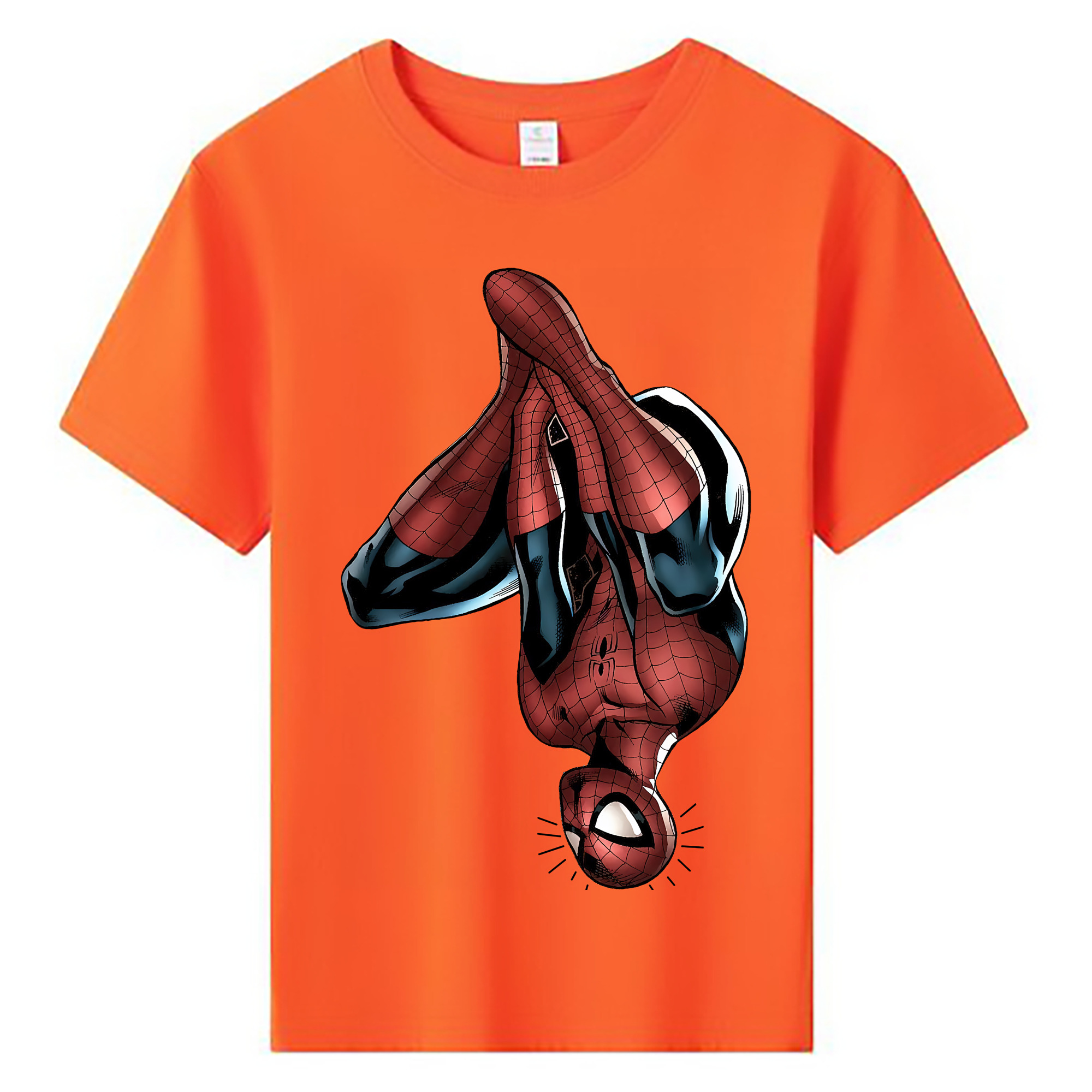 （画像用） Spider Man スパイダーマン 綿100％キッズTシャツ（フロントプリント）