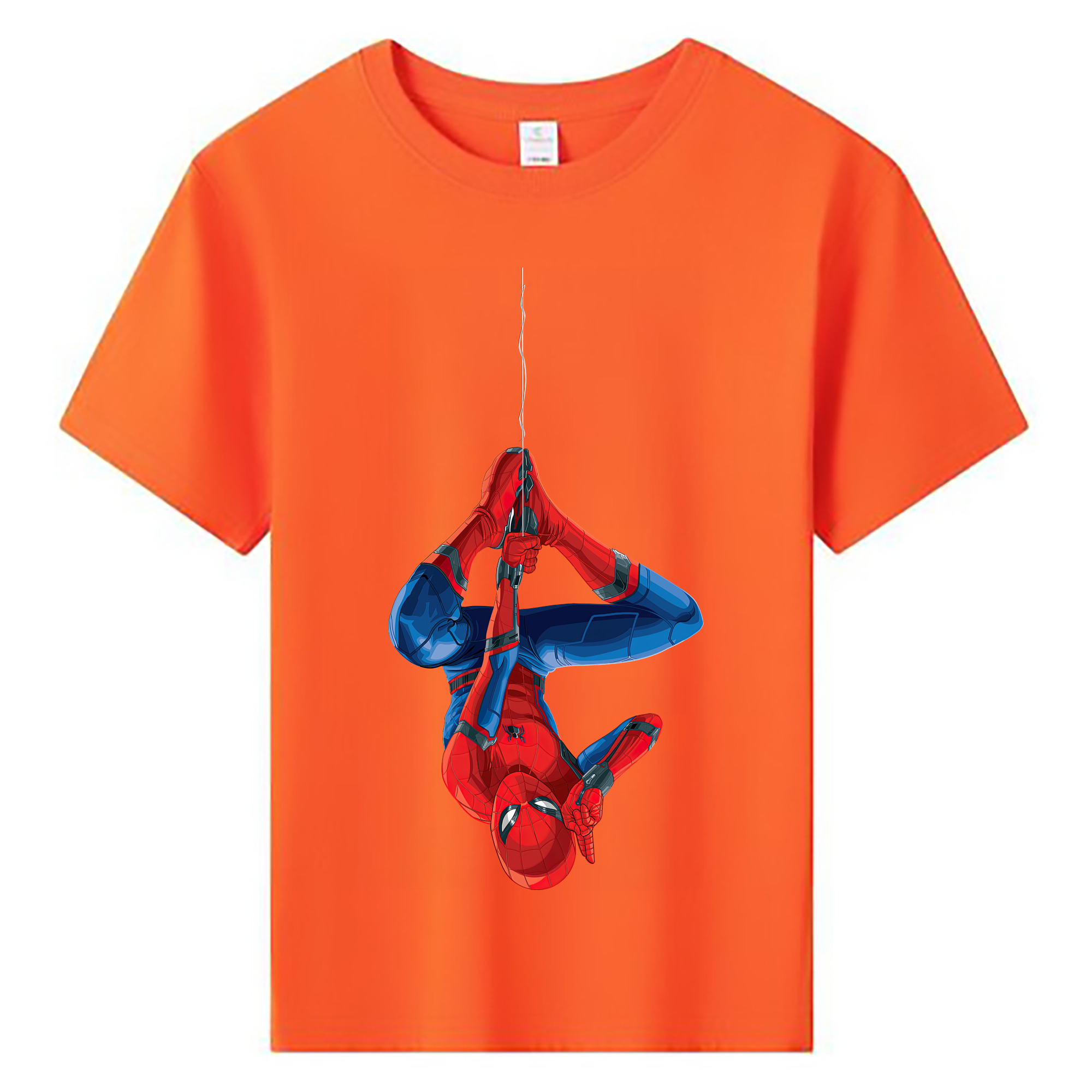 （画像用） Spider Man スパイダーマン 綿100％キッズTシャツ（フロントプリント）