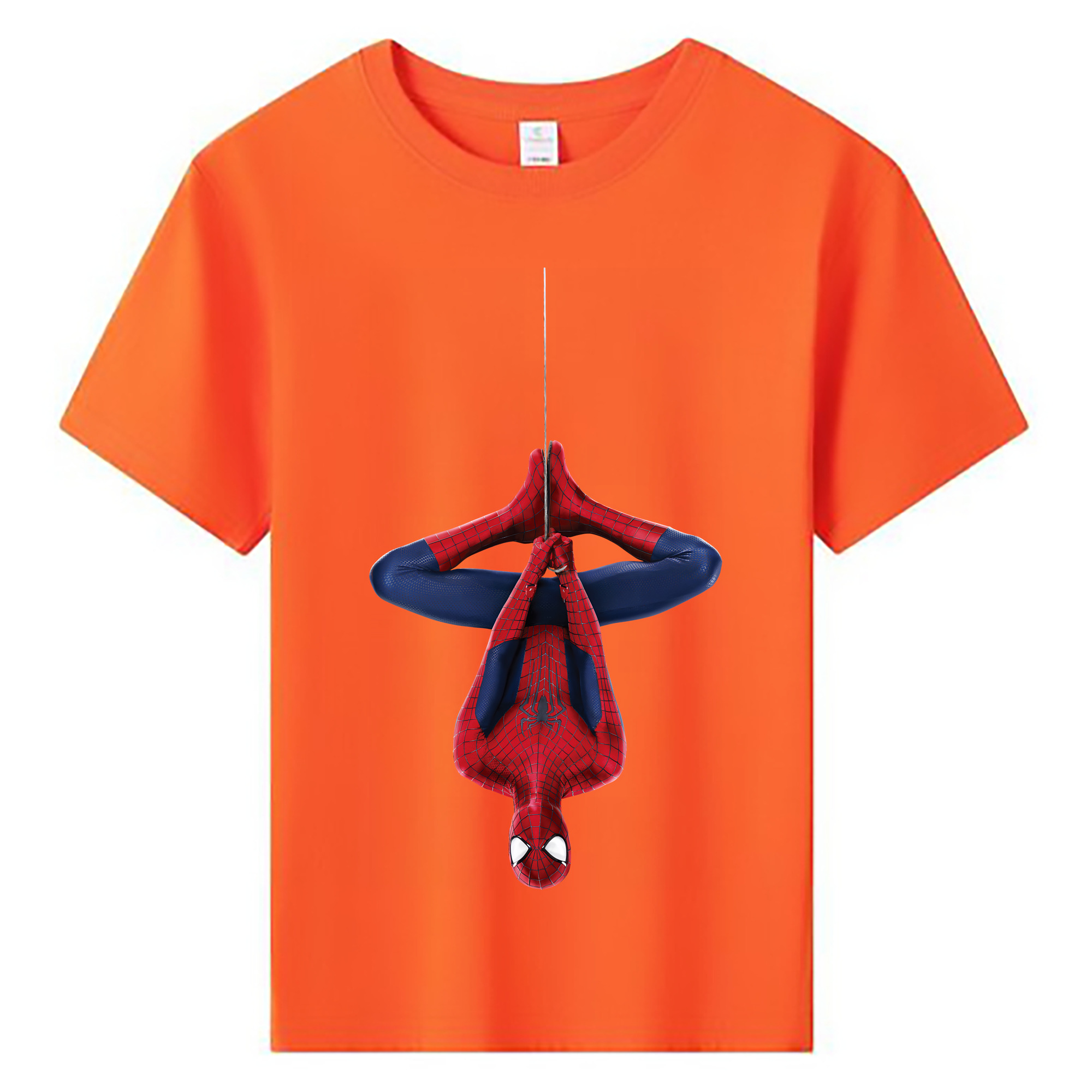 （画像用） Spider Man スパイダーマン 綿100％キッズTシャツ（フロントプリント）