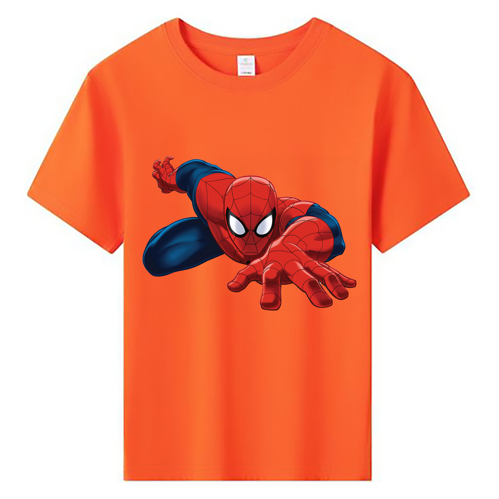 （画像用） Spider Man スパイダーマン 綿100％キッズTシャツ（フロントプリント）