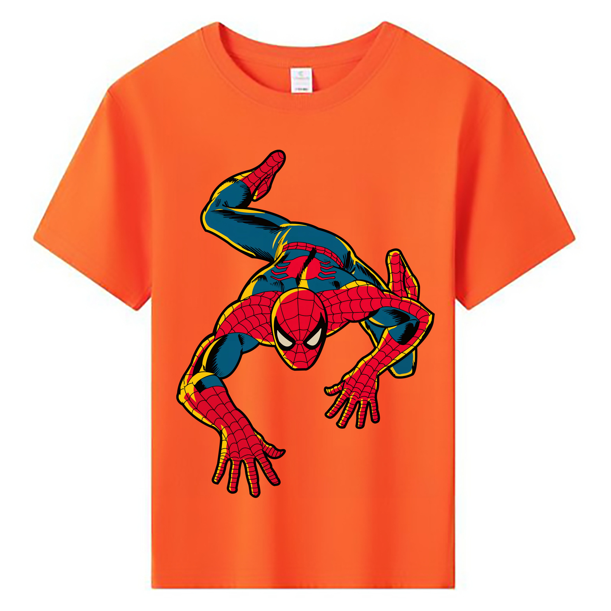 （画像用） Spider Man スパイダーマン 綿100％キッズTシャツ（フロントプリント）