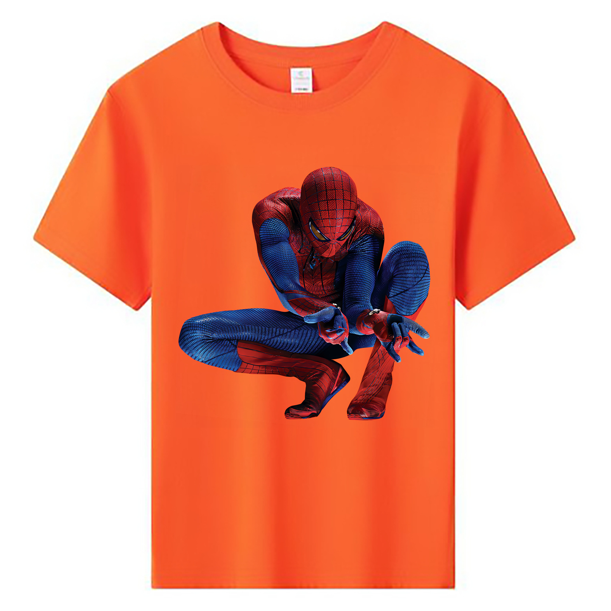 （画像用） Spider Man スパイダーマン 綿100％キッズTシャツ（フロントプリント）