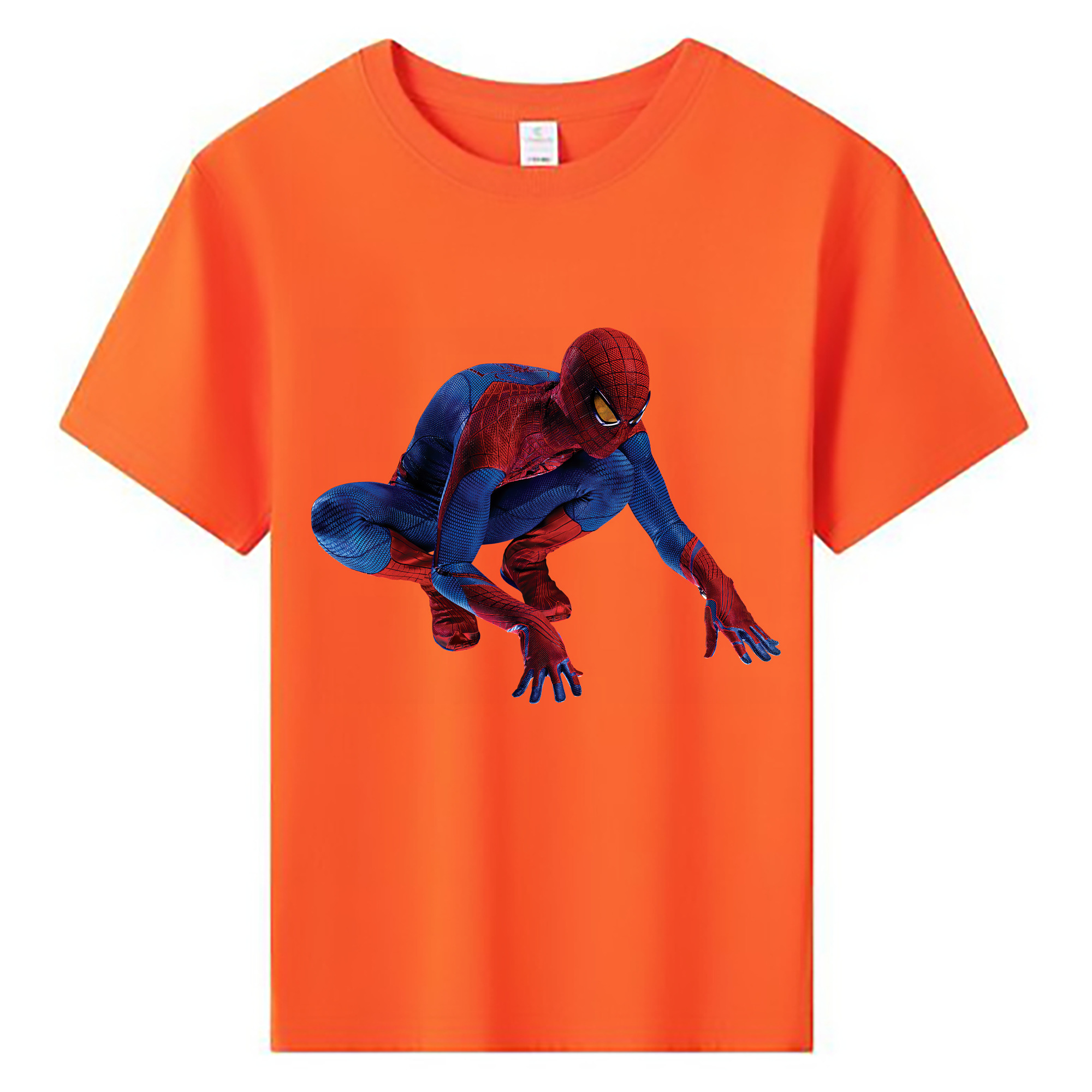 （画像用） Spider Man スパイダーマン 綿100％キッズTシャツ（フロントプリント）