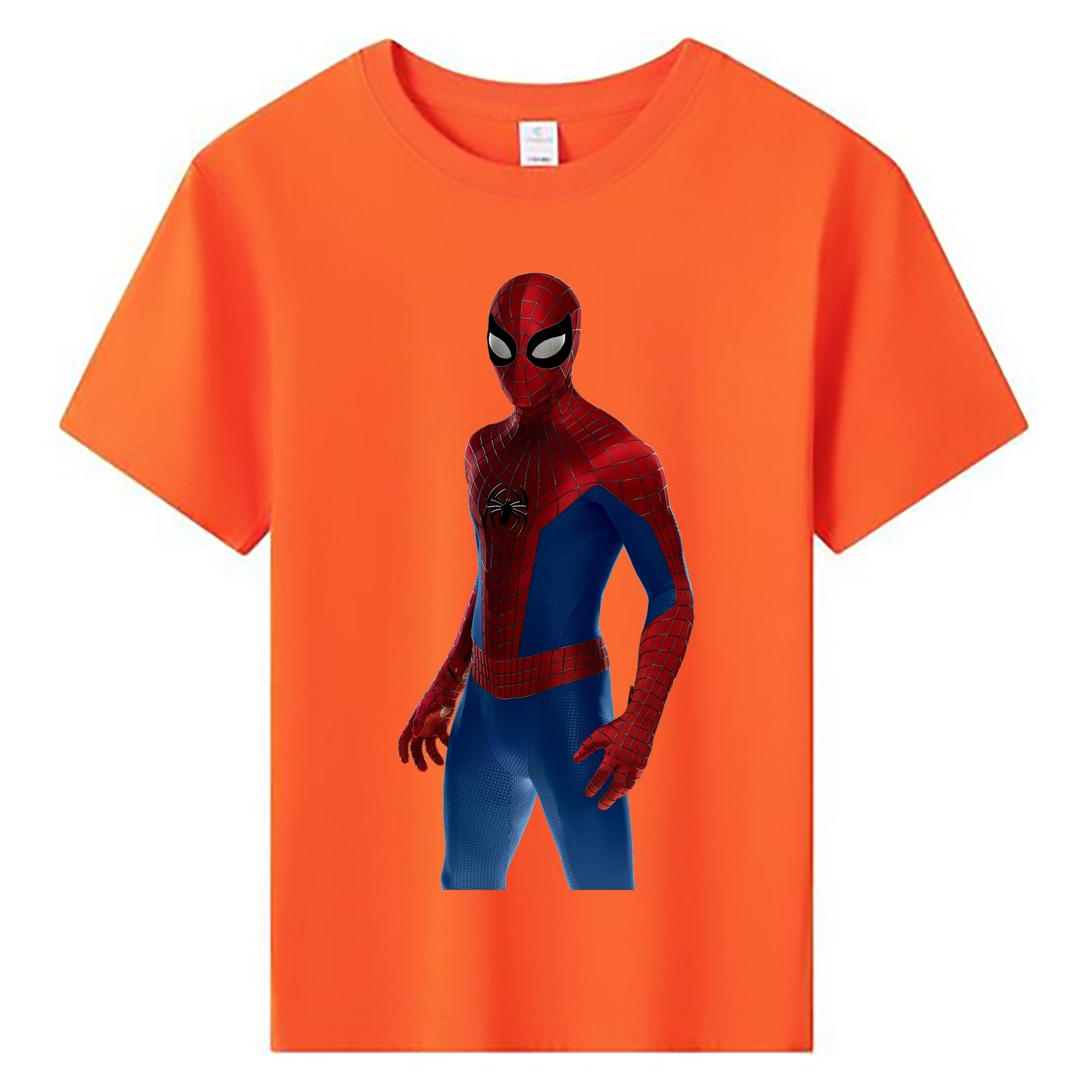 （画像用） Spider Man スパイダーマン 綿100％キッズTシャツ（フロントプリント）
