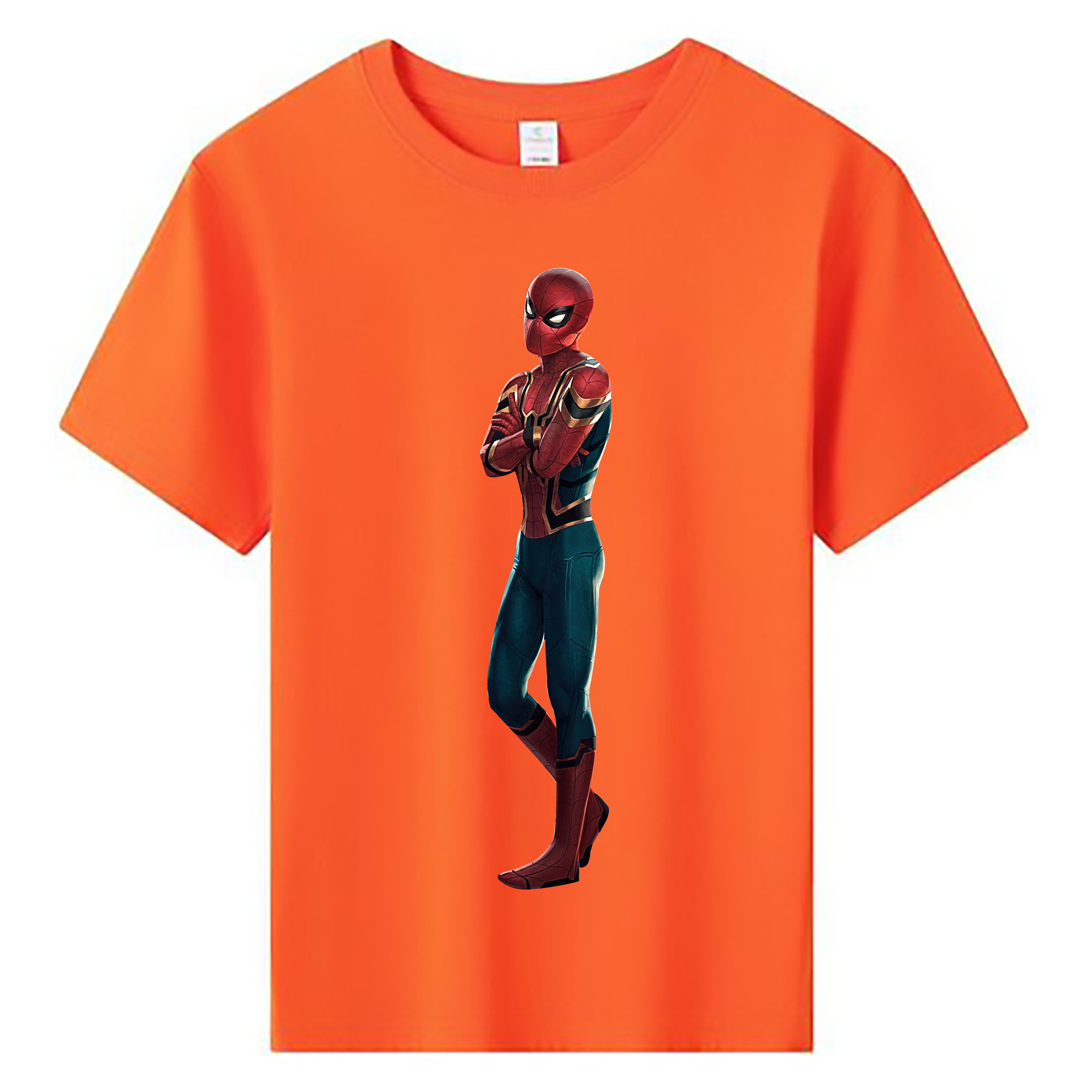 （画像用） Spider Man スパイダーマン 綿100％キッズTシャツ（フロントプリント）