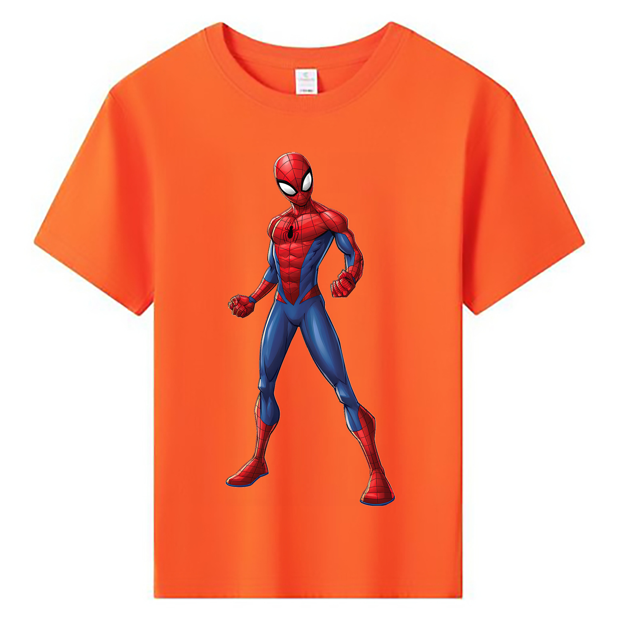 （画像用） Spider Man スパイダーマン 綿100％キッズTシャツ（フロントプリント）