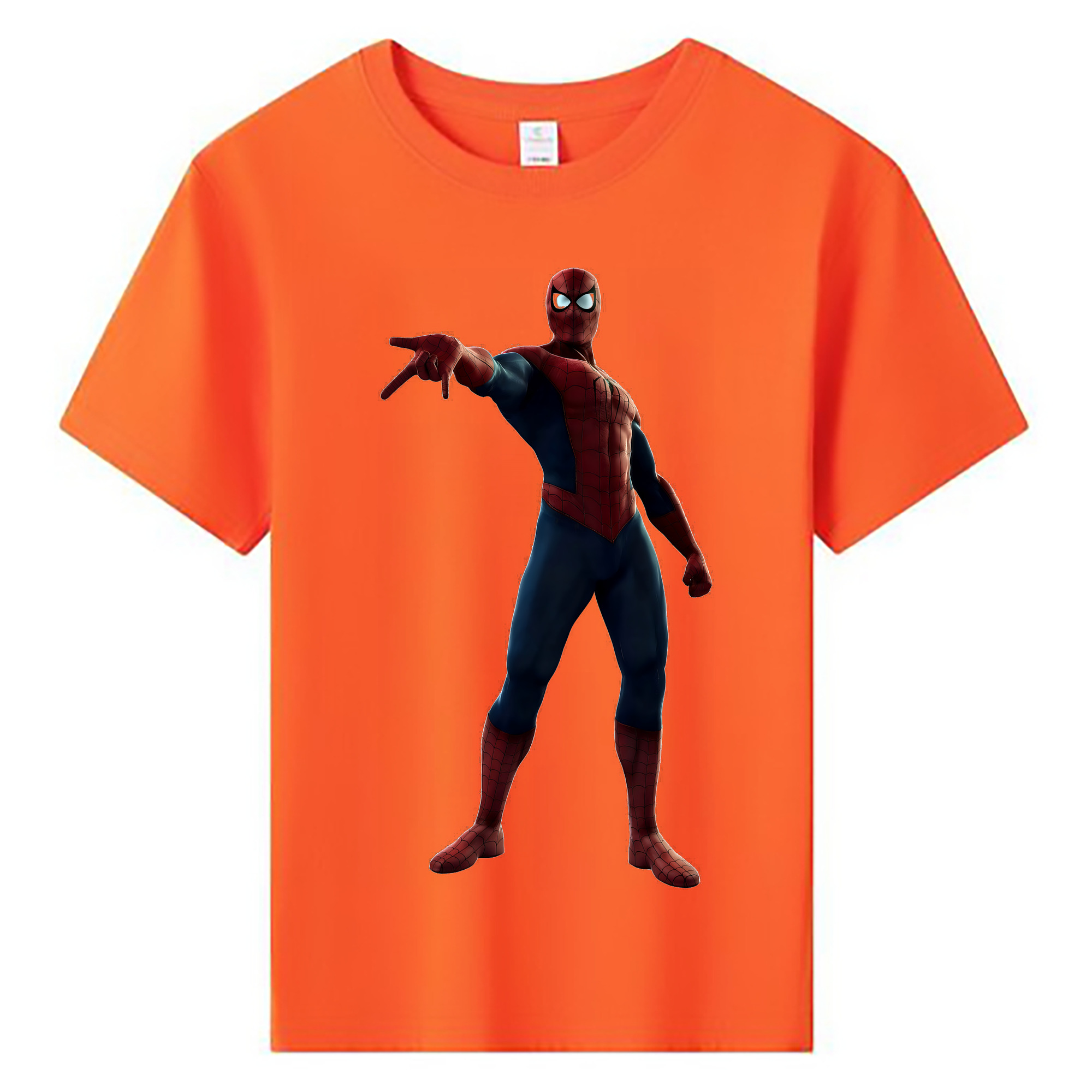 （画像用） Spider Man スパイダーマン 綿100％キッズTシャツ（フロントプリント）