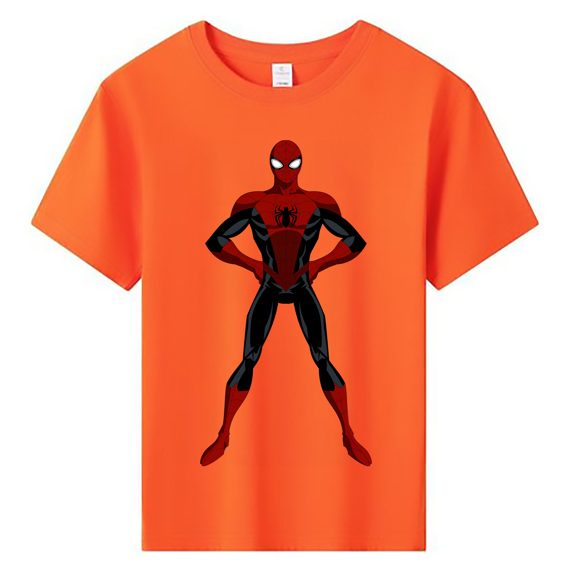 （画像用） Spider Man スパイダーマン 綿100％キッズTシャツ（フロントプリント）