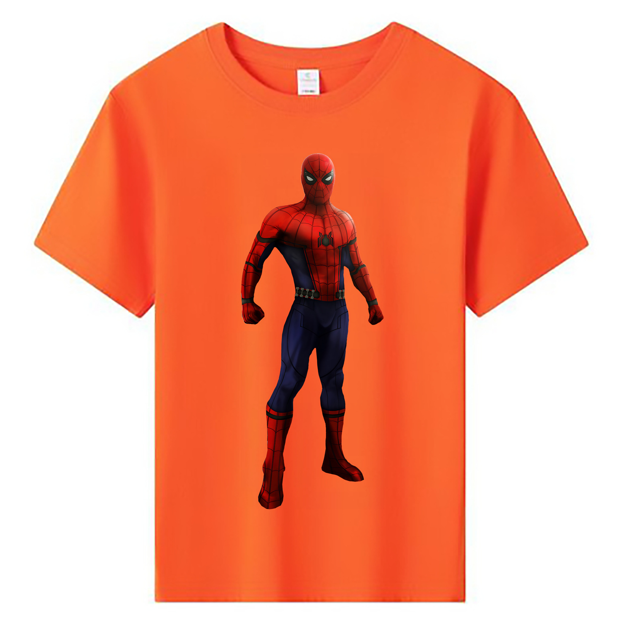 （画像用） Spider Man スパイダーマン 綿100％キッズTシャツ（フロントプリント）