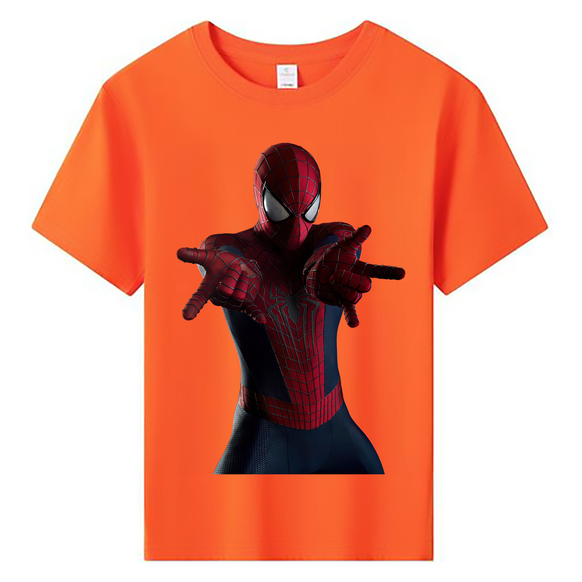（画像用） Spider Man スパイダーマン 綿100％キッズTシャツ（フロントプリント）