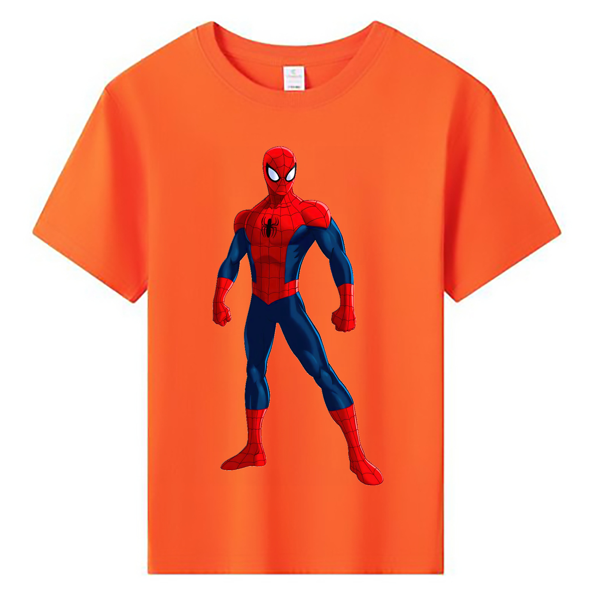 （画像用） Spider Man スパイダーマン 綿100％キッズTシャツ（フロントプリント）