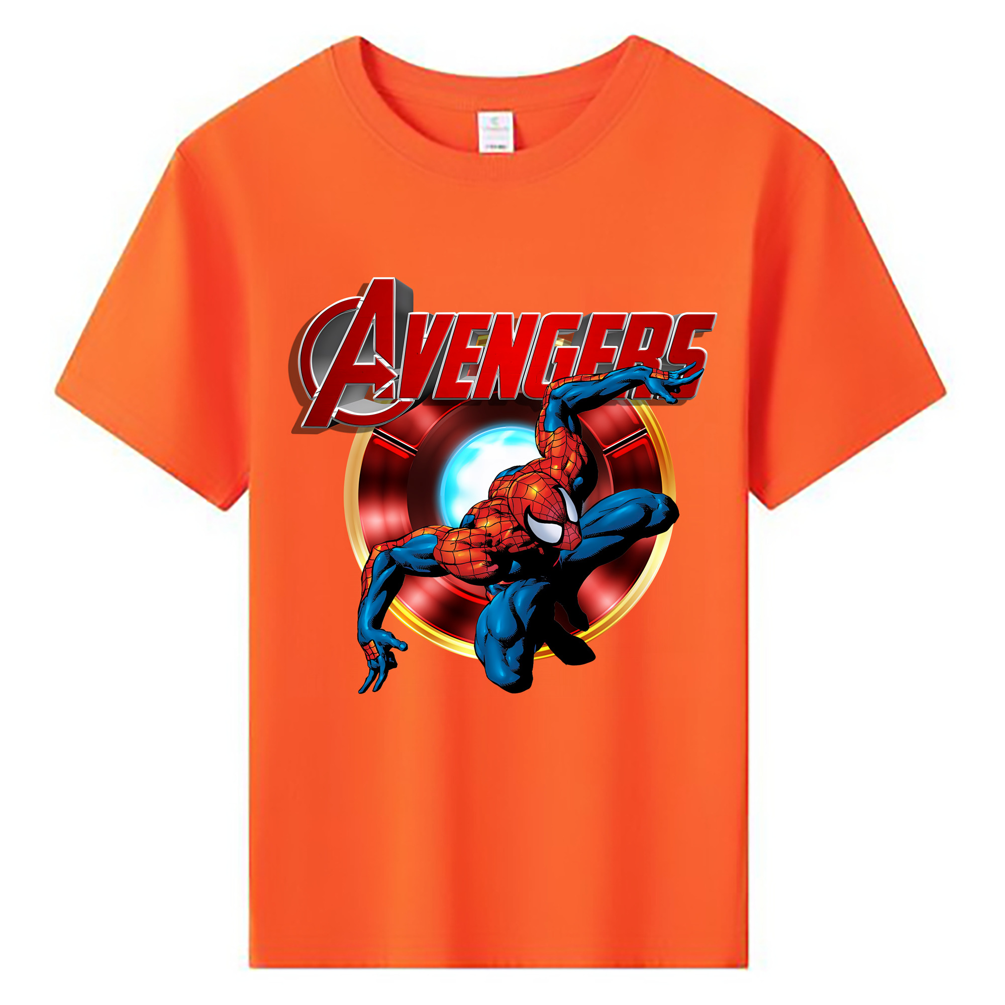 （画像用） Spider Man スパイダーマン 綿100％キッズTシャツ（フロントプリント）