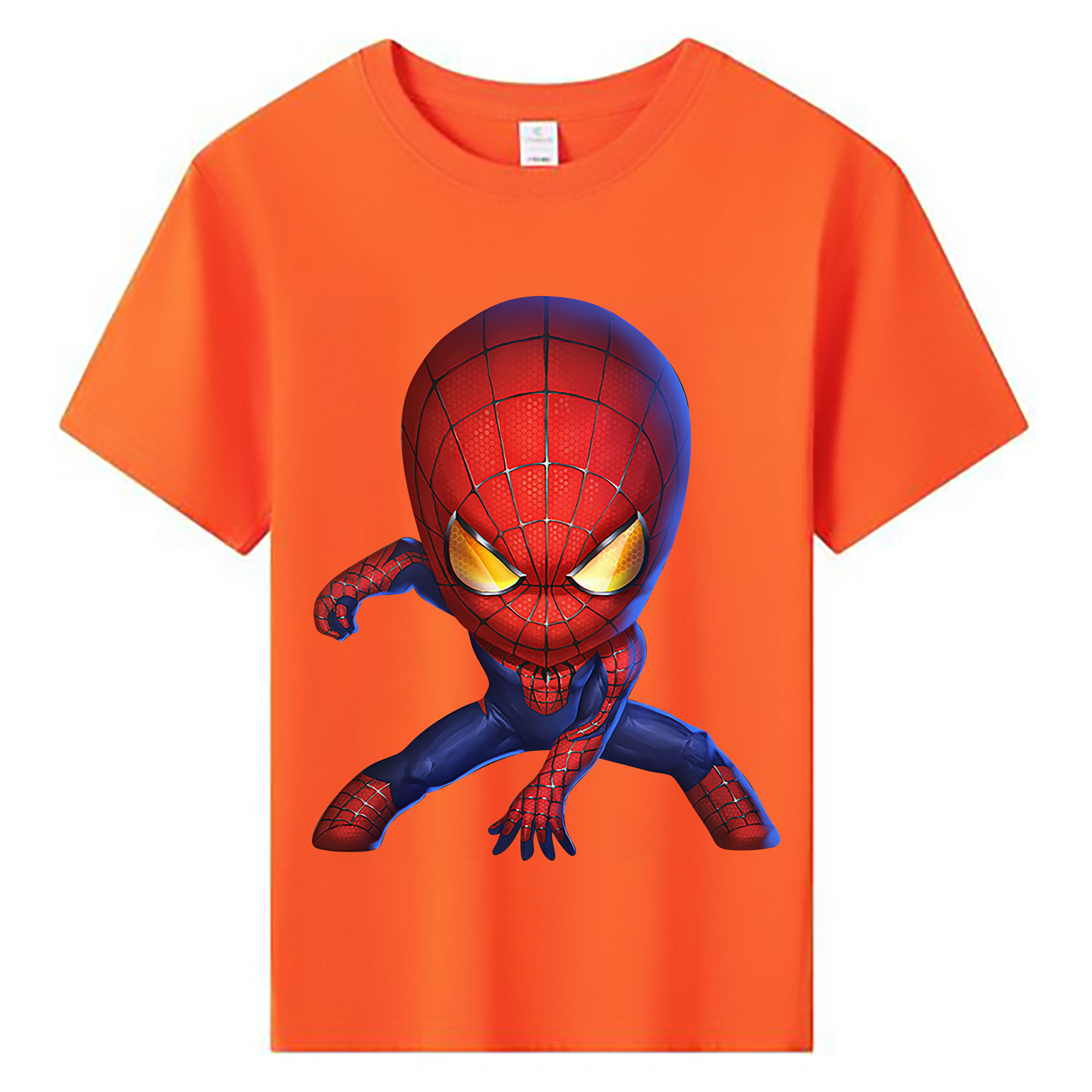 （画像用） Spider Man スパイダーマン 綿100％キッズTシャツ（フロントプリント）