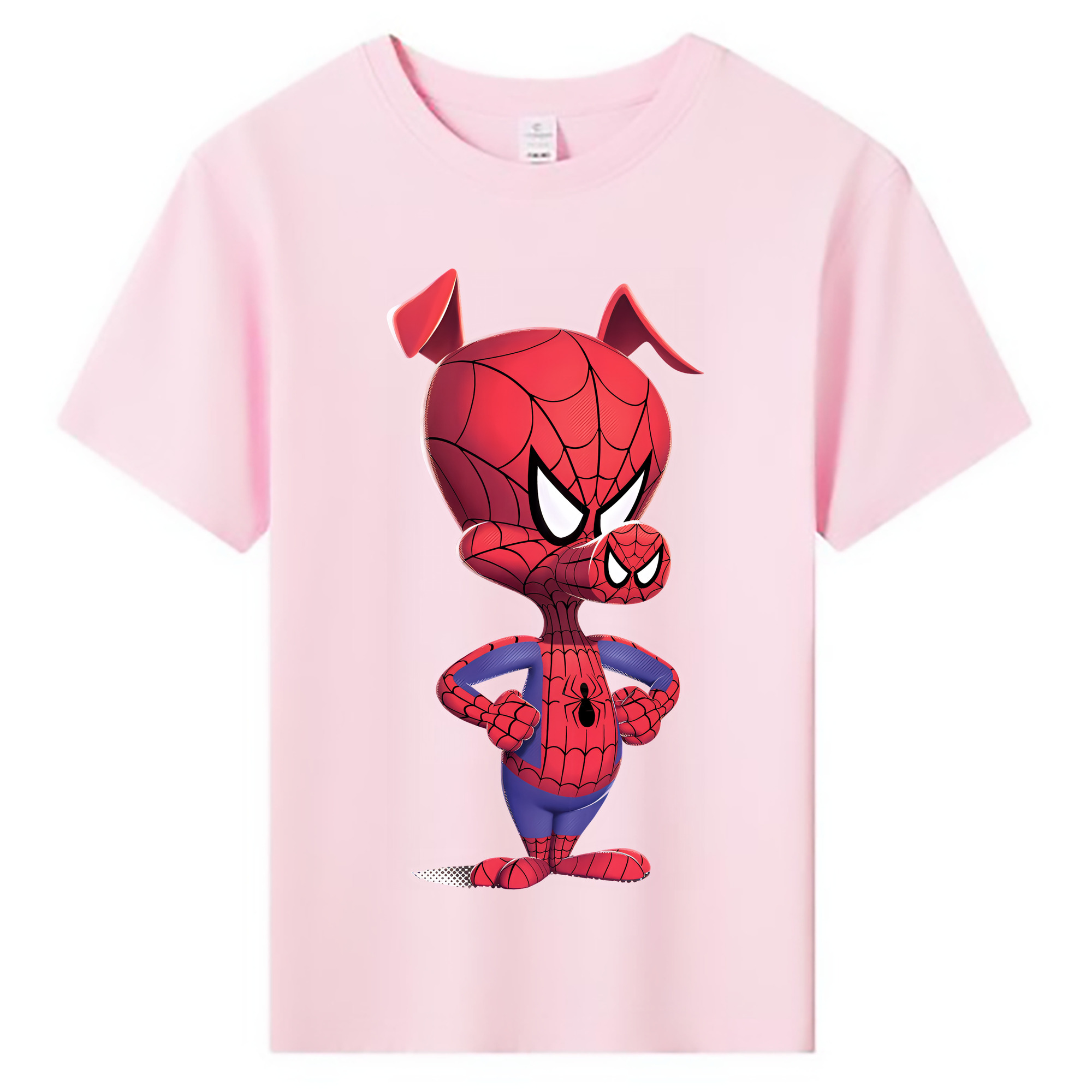 （画像用） Spider Man スパイダーマン 綿100％キッズTシャツ（フロントプリント）