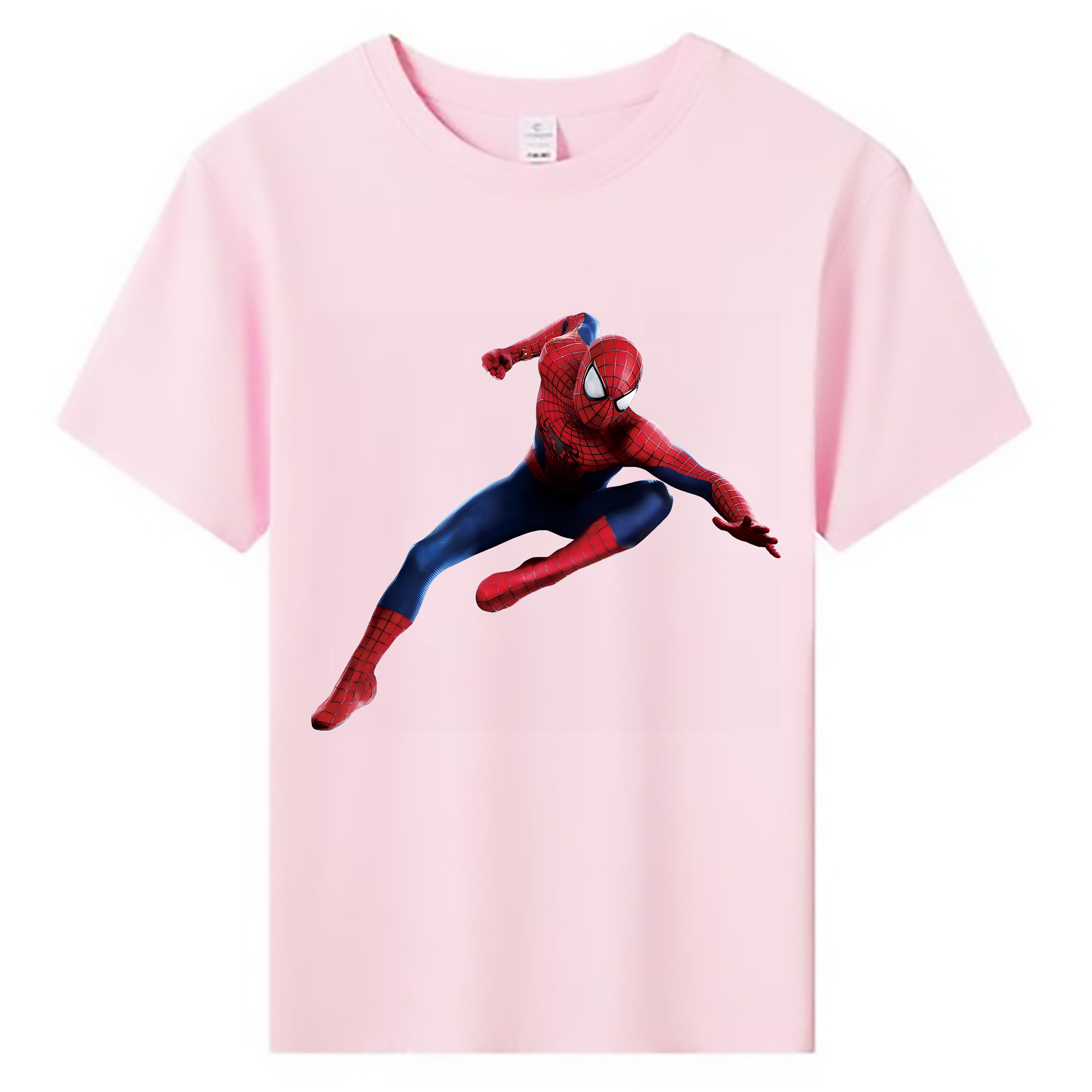 （画像用） Spider Man スパイダーマン 綿100％キッズTシャツ（フロントプリント）