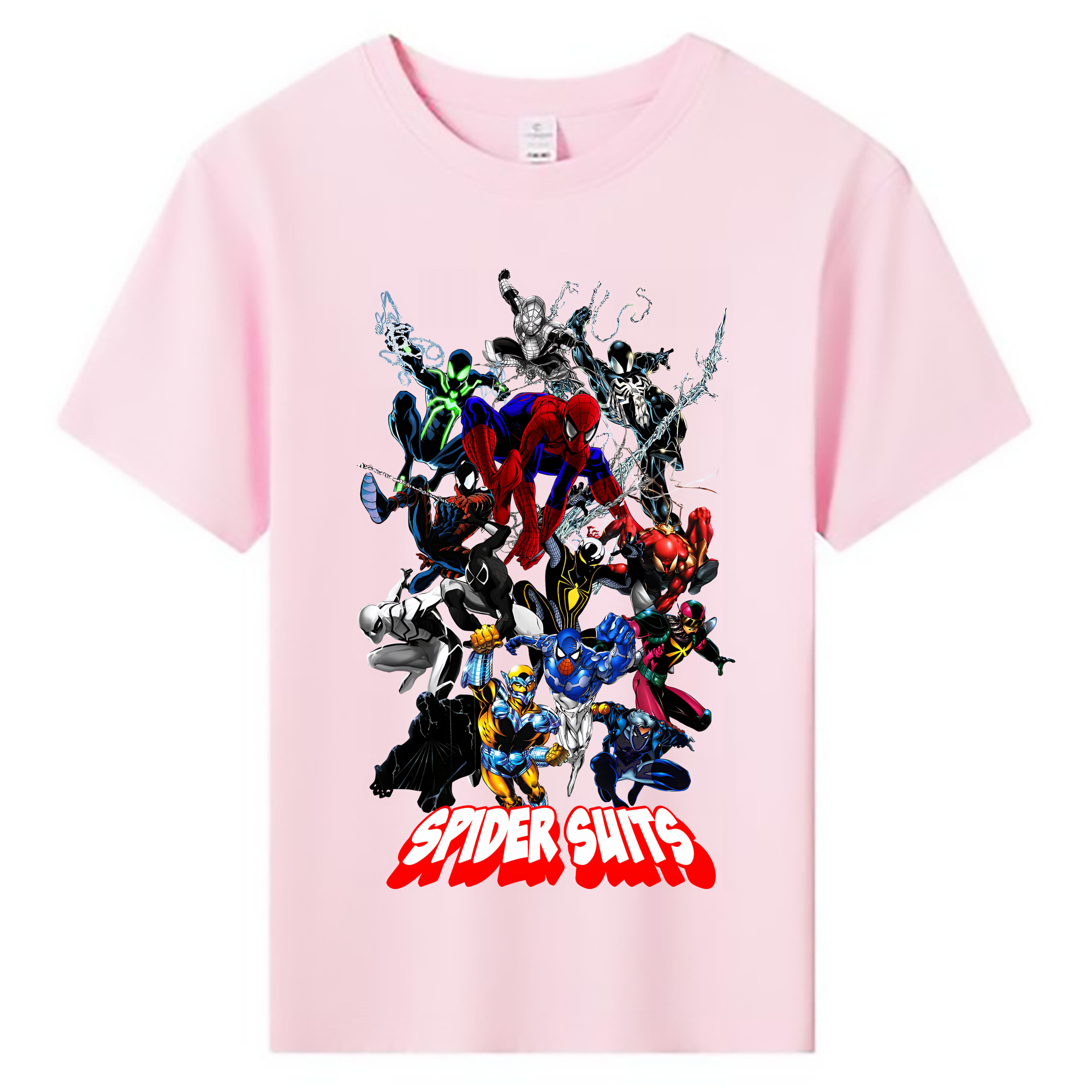 （画像用） Spider Man スパイダーマン 綿100％キッズTシャツ（フロントプリント）