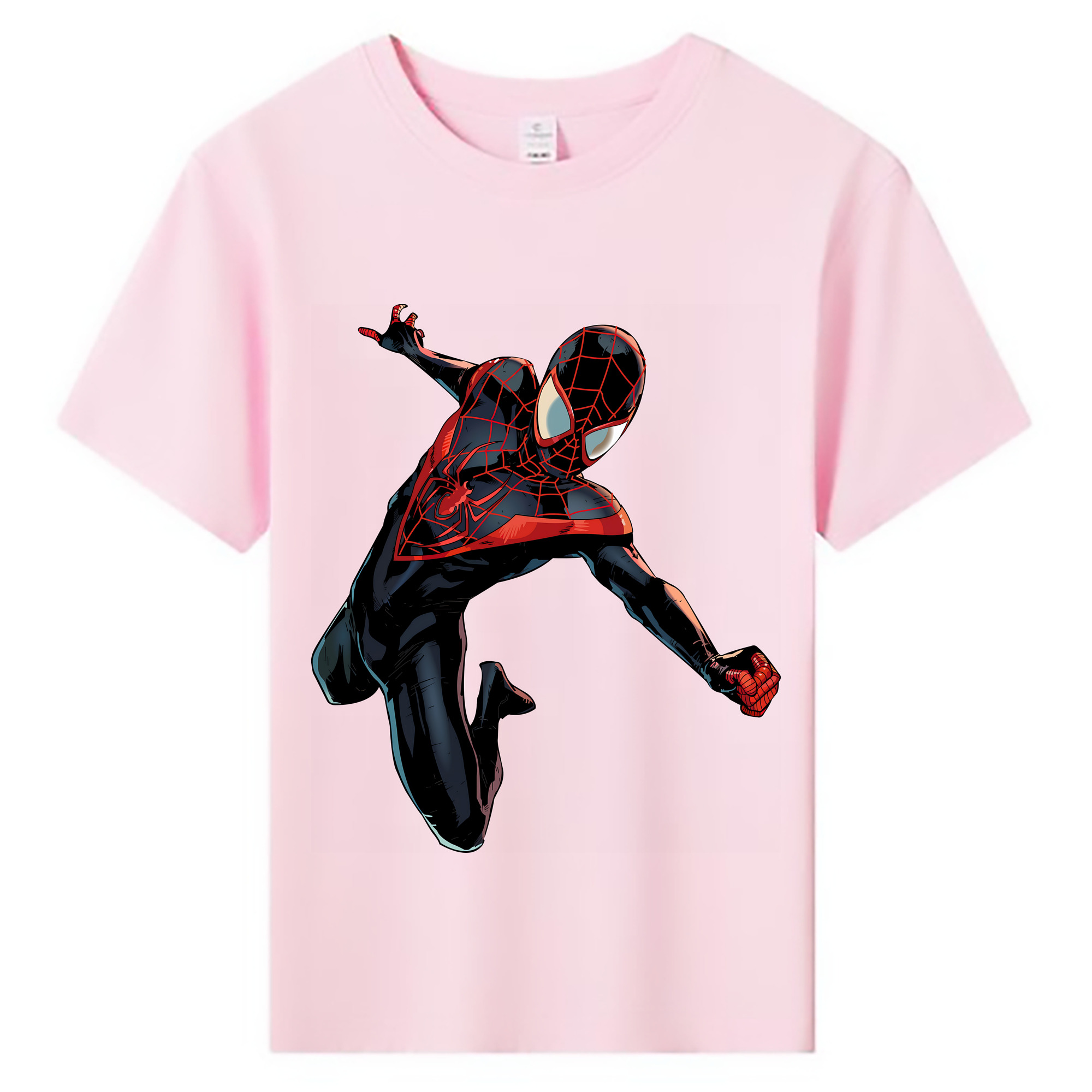 （画像用） Spider Man スパイダーマン 綿100％キッズTシャツ（フロントプリント）