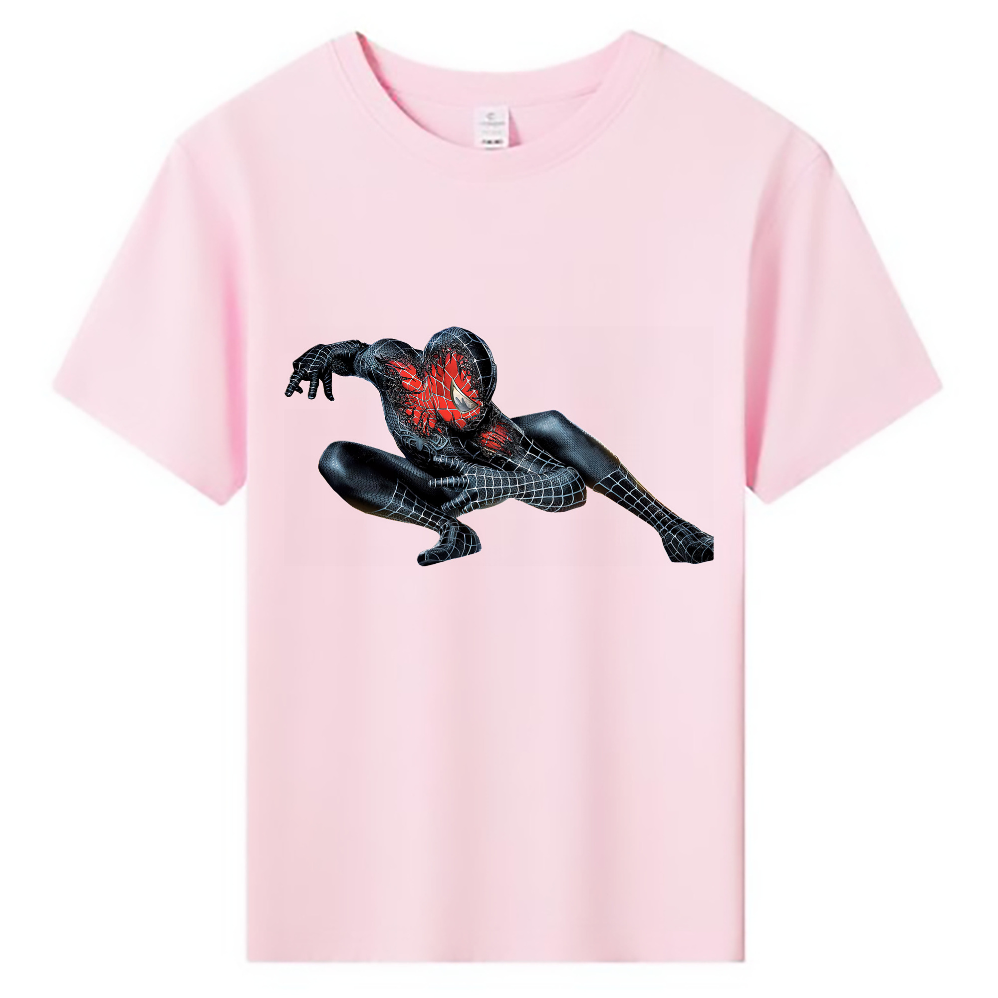 （画像用） Spider Man スパイダーマン 綿100％キッズTシャツ（フロントプリント）