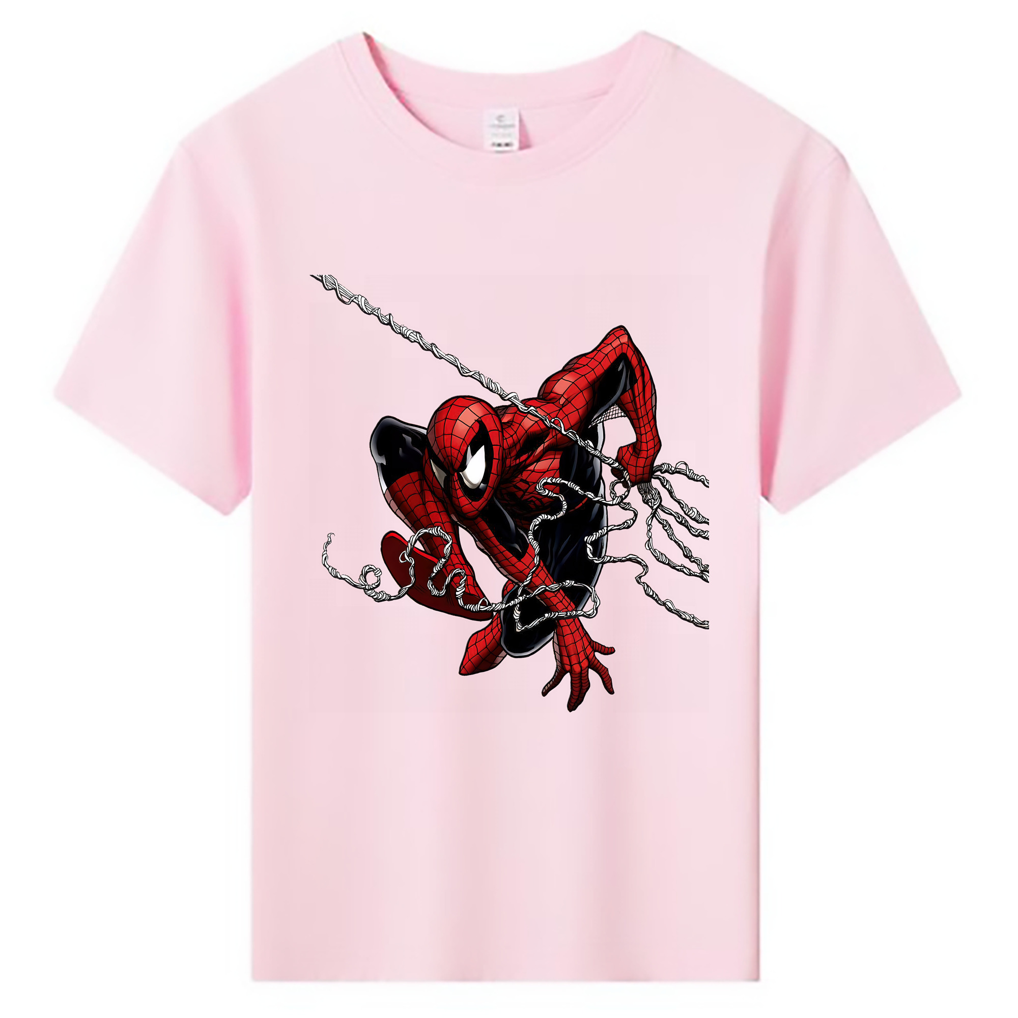 （画像用） Spider Man スパイダーマン 綿100％キッズTシャツ（フロントプリント）
