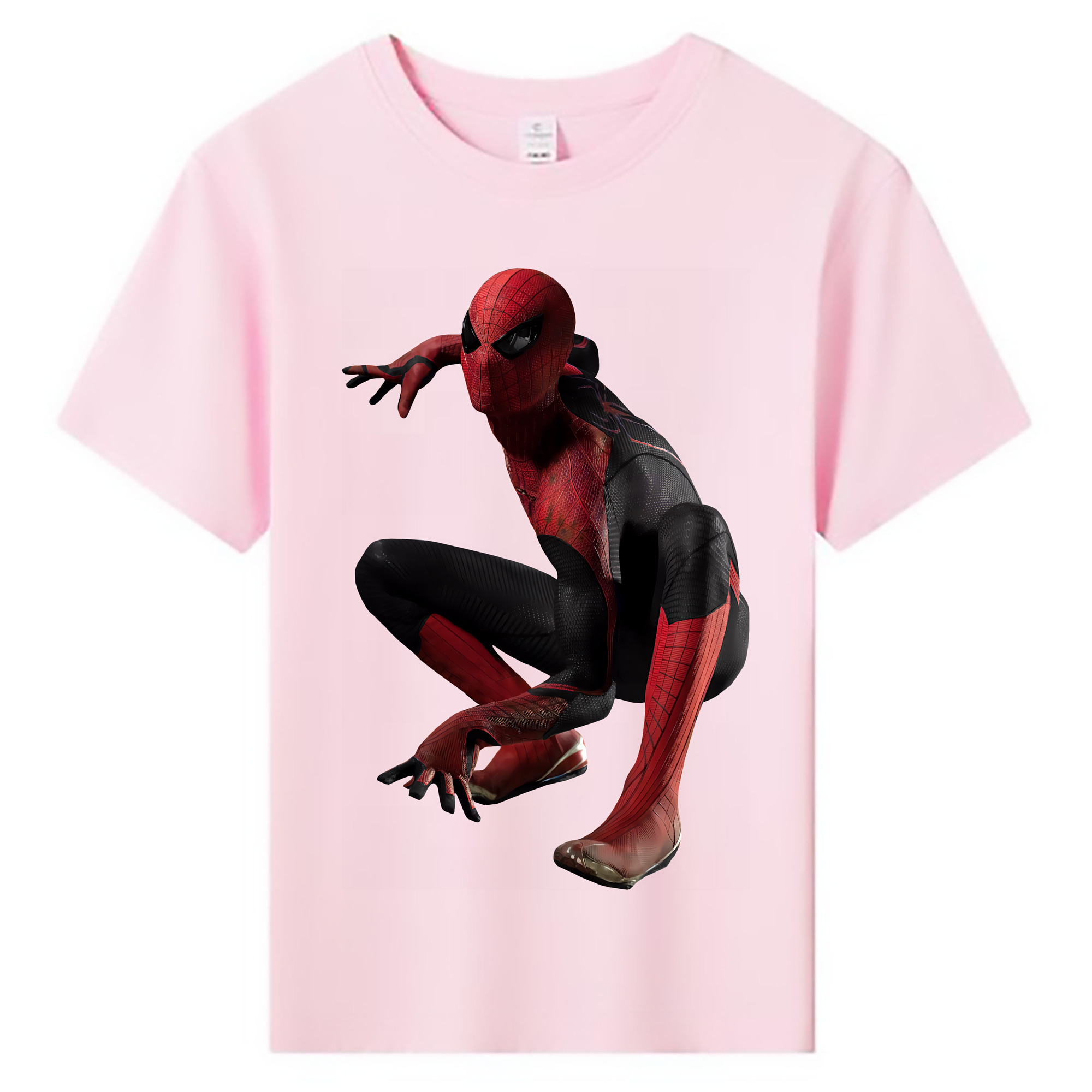 （画像用） Spider Man スパイダーマン 綿100％キッズTシャツ（フロントプリント）