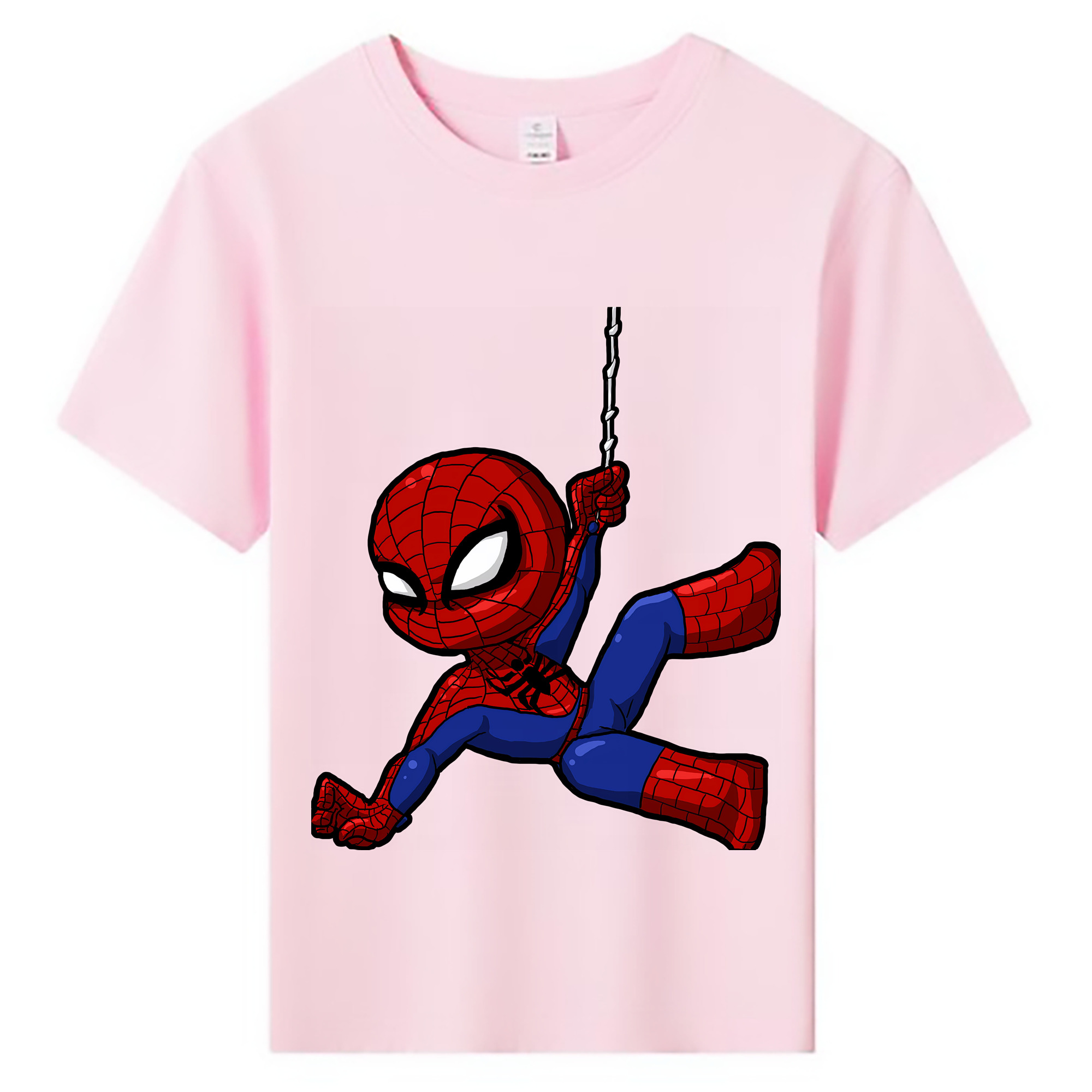 （画像用） Spider Man スパイダーマン 綿100％キッズTシャツ（フロントプリント）
