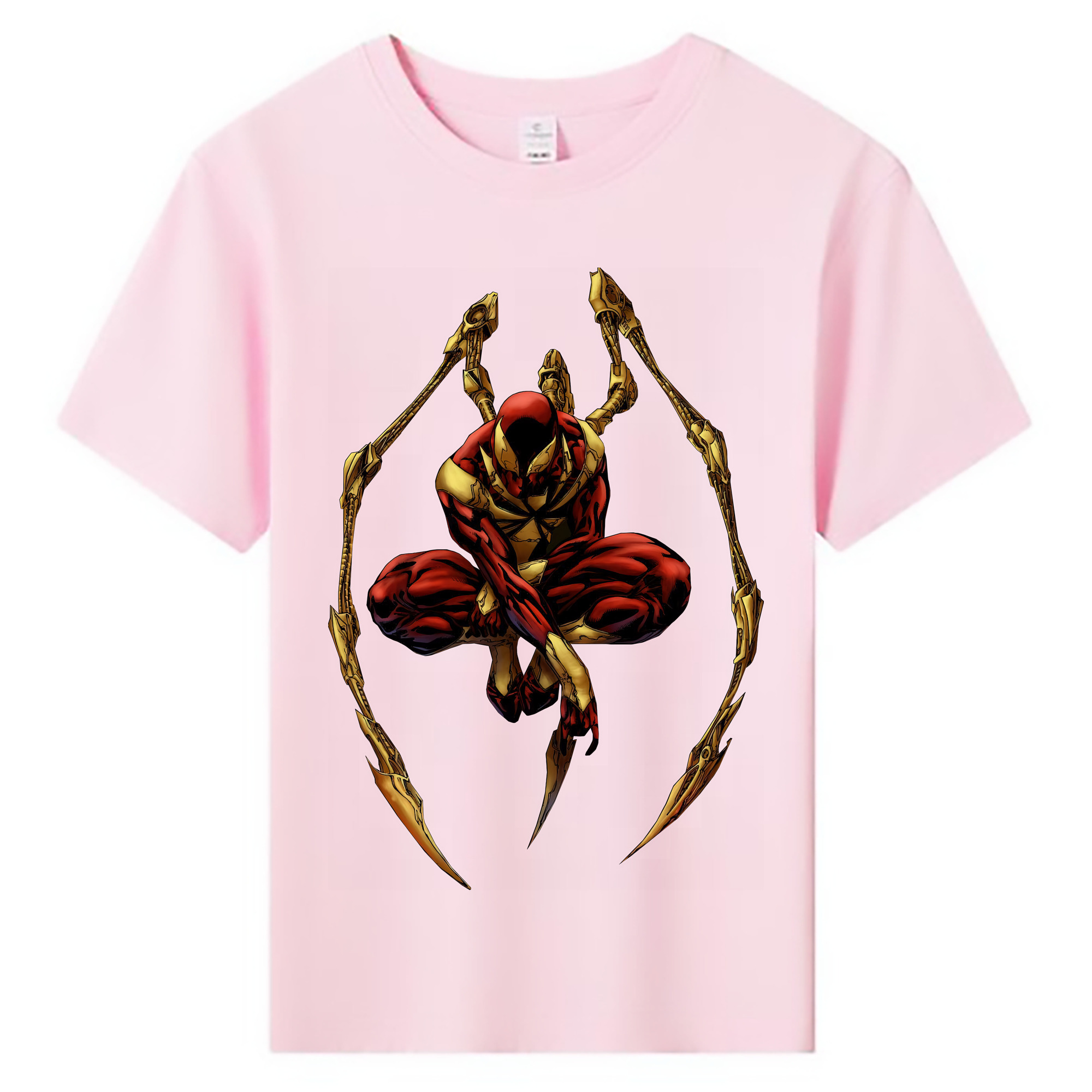 （画像用） Spider Man スパイダーマン 綿100％キッズTシャツ（フロントプリント）