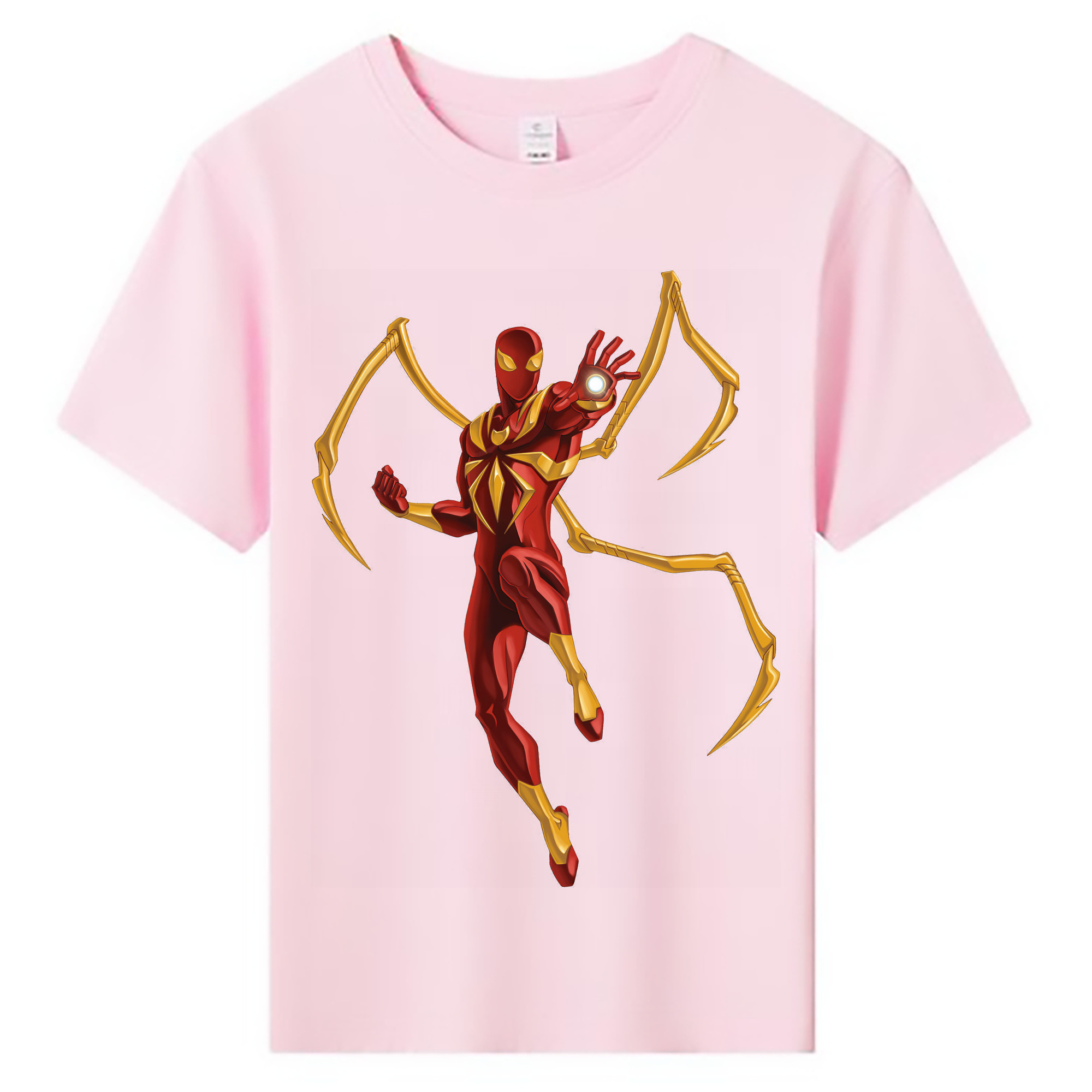 （画像用） Spider Man スパイダーマン 綿100％キッズTシャツ（フロントプリント）
