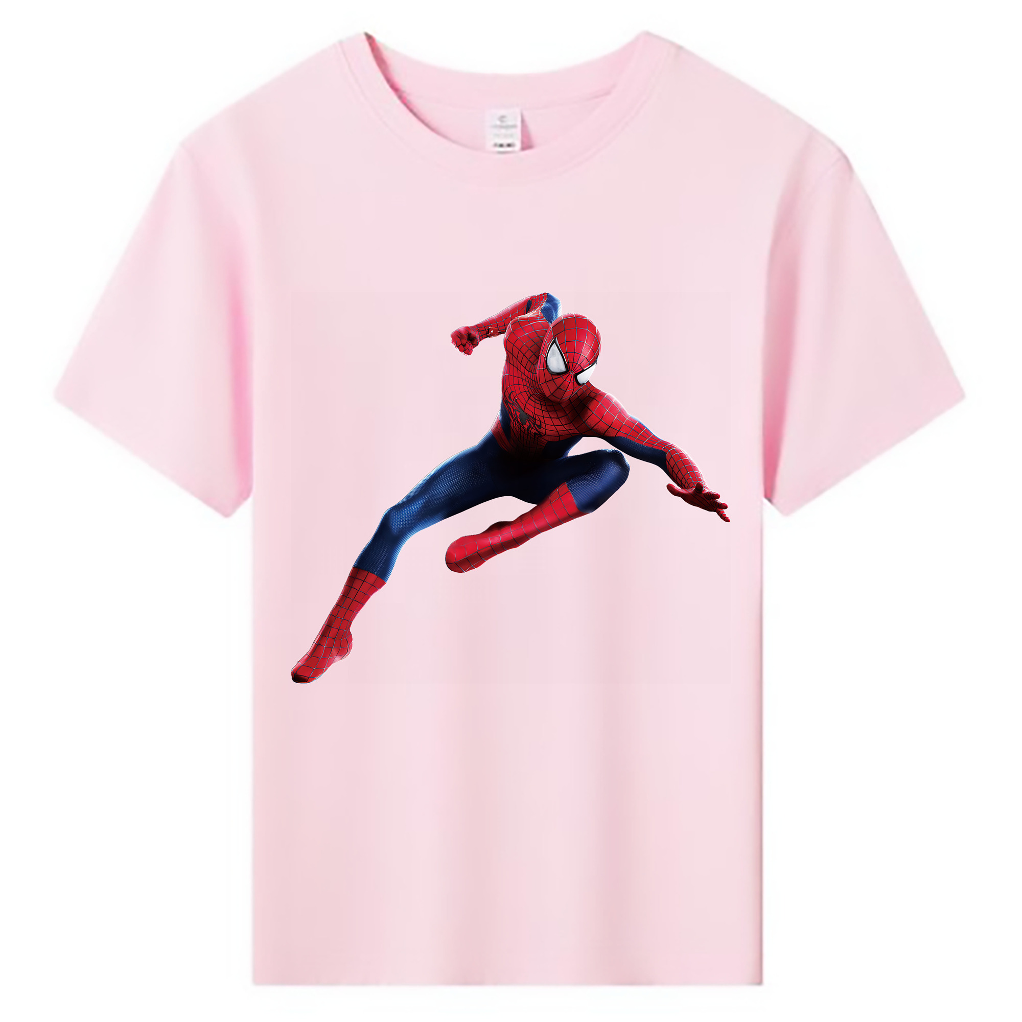 （画像用） Spider Man スパイダーマン 綿100％キッズTシャツ（フロントプリント）