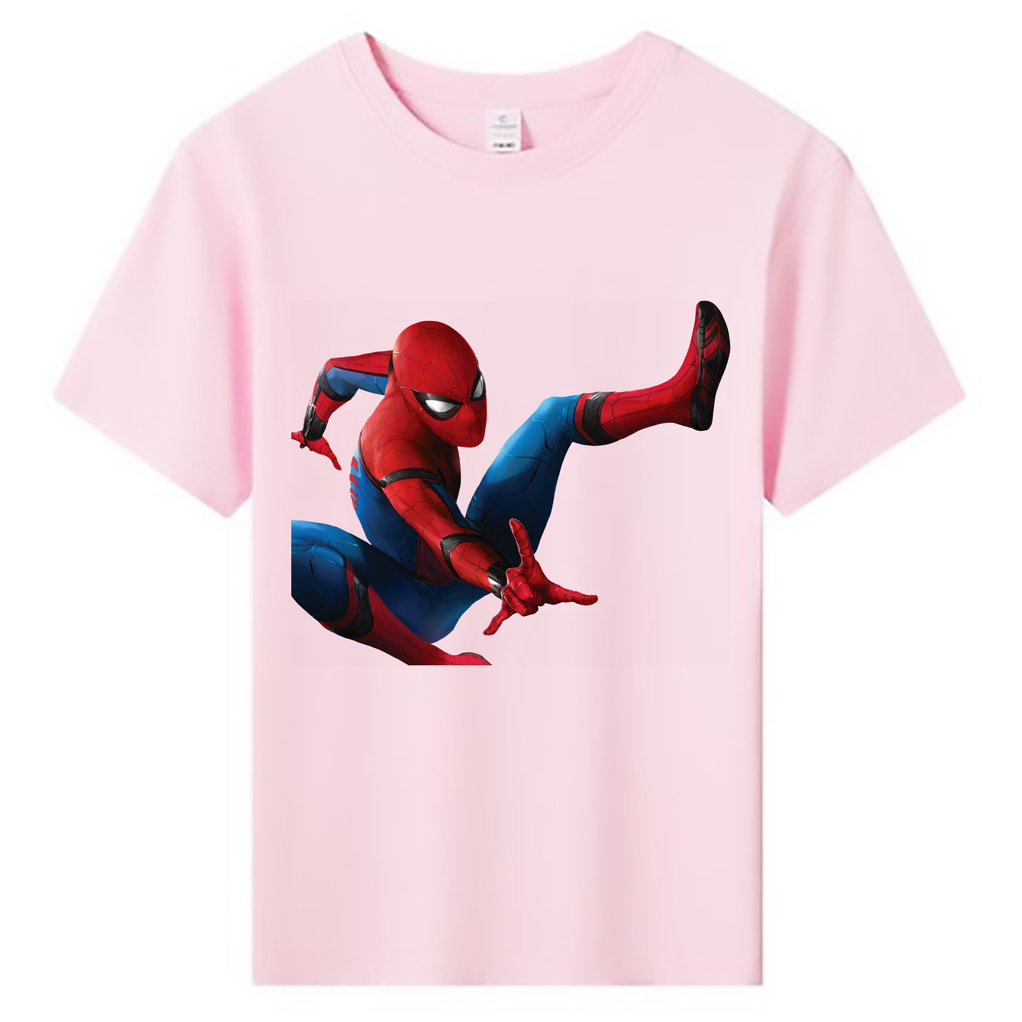 （画像用） Spider Man スパイダーマン 綿100％キッズTシャツ（フロントプリント）