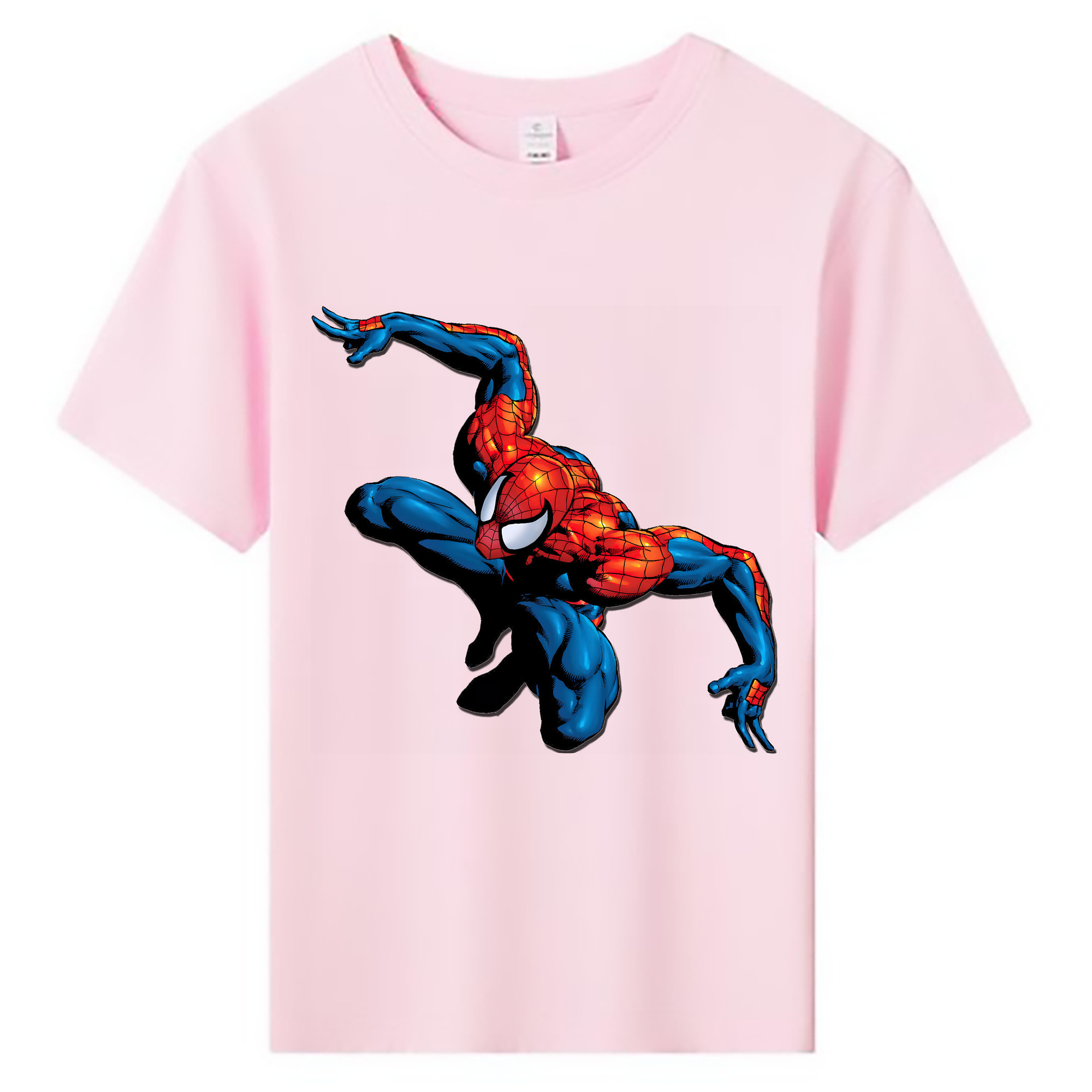 （画像用） Spider Man スパイダーマン 綿100％キッズTシャツ（フロントプリント）