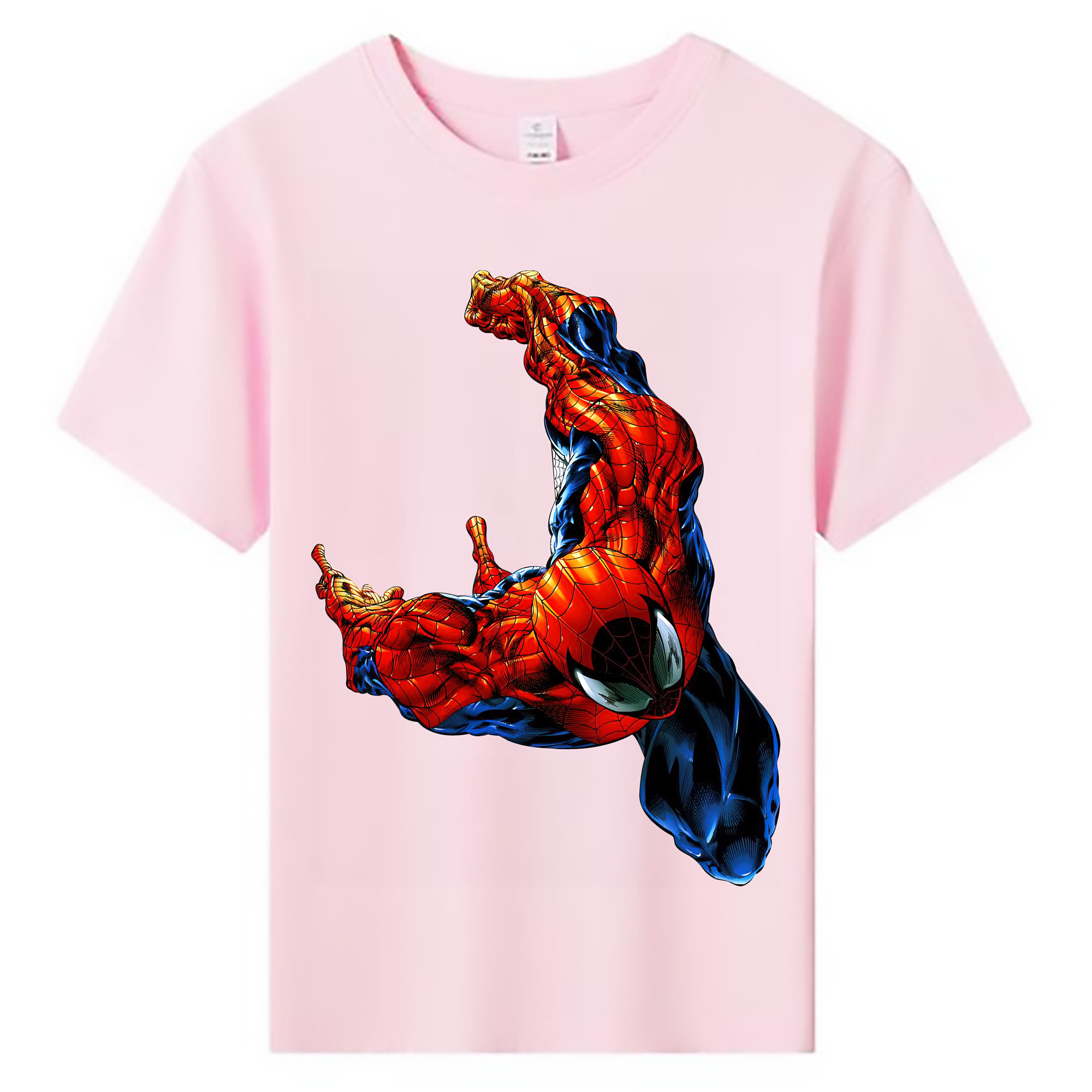 （画像用） Spider Man スパイダーマン 綿100％キッズTシャツ（フロントプリント）