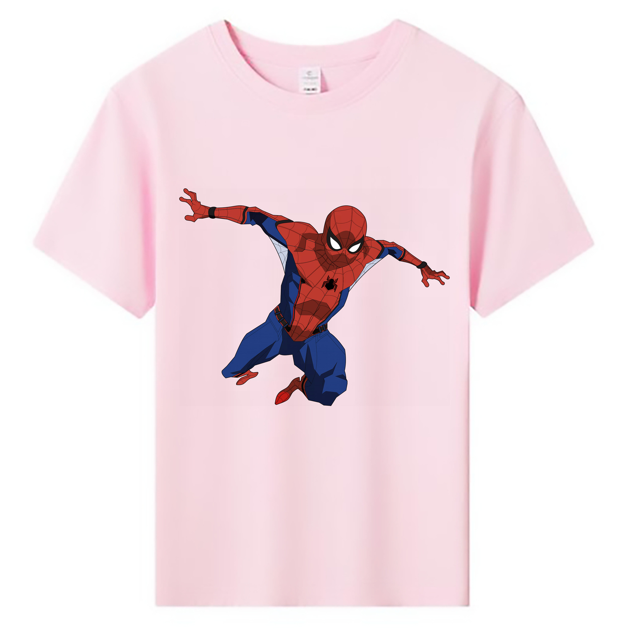 （画像用） Spider Man スパイダーマン 綿100％キッズTシャツ（フロントプリント）