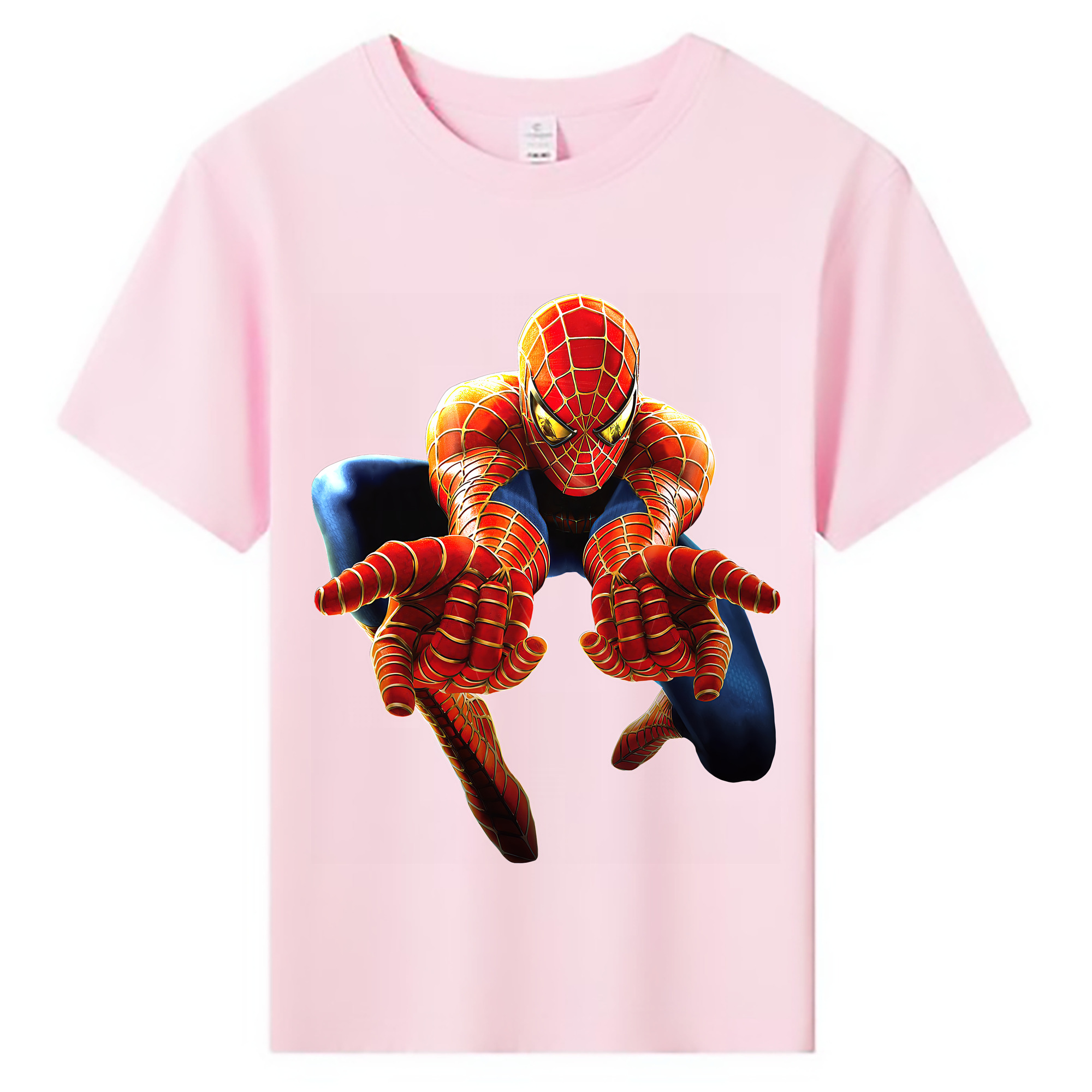 （画像用） Spider Man スパイダーマン 綿100％キッズTシャツ（フロントプリント）