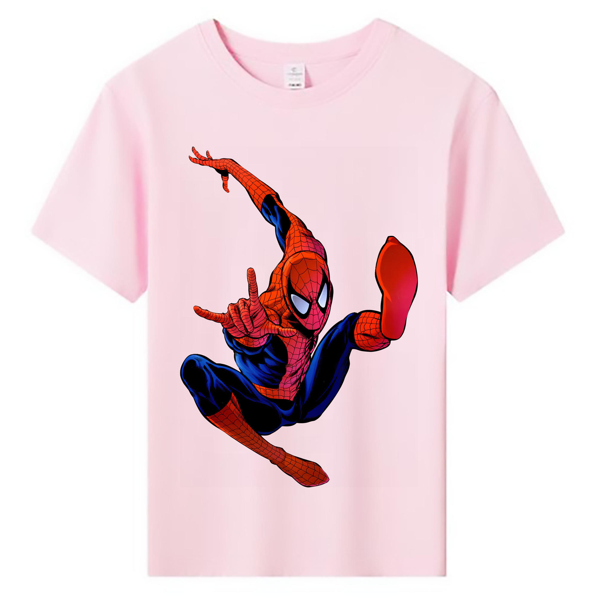 （画像用） Spider Man スパイダーマン 綿100％キッズTシャツ（フロントプリント）