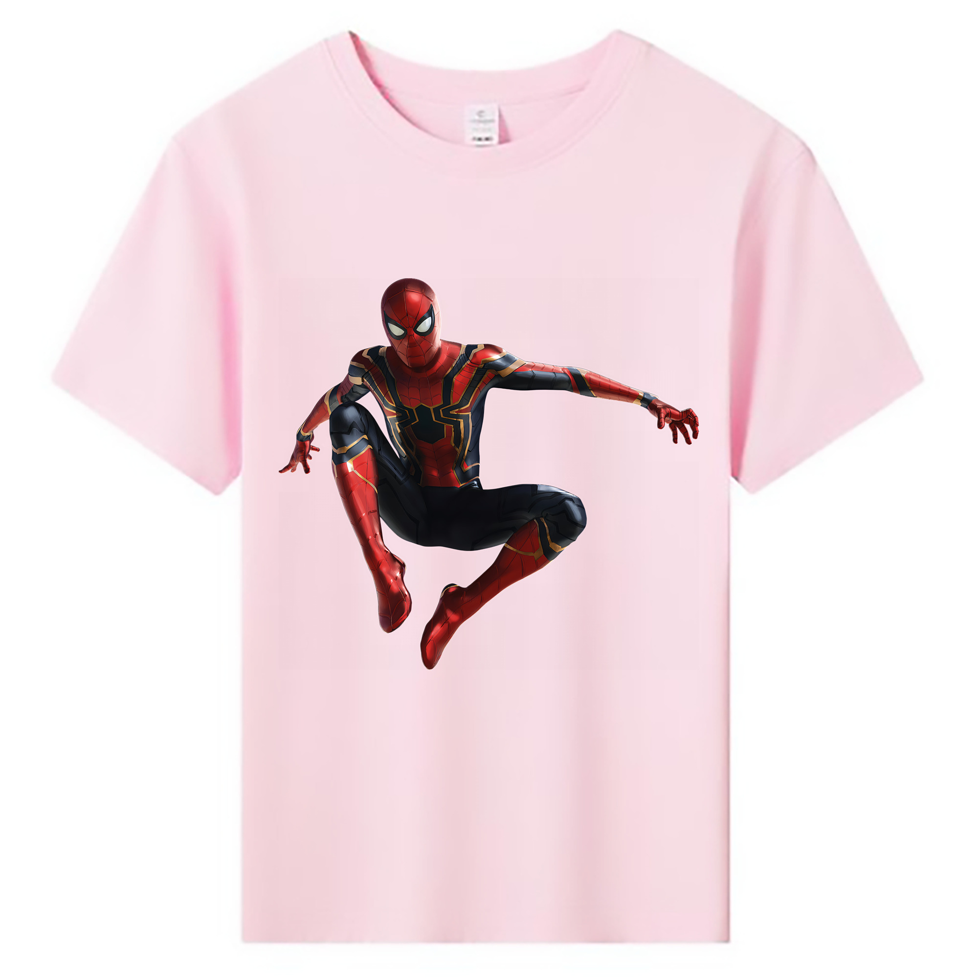 （画像用） Spider Man スパイダーマン 綿100％キッズTシャツ（フロントプリント）