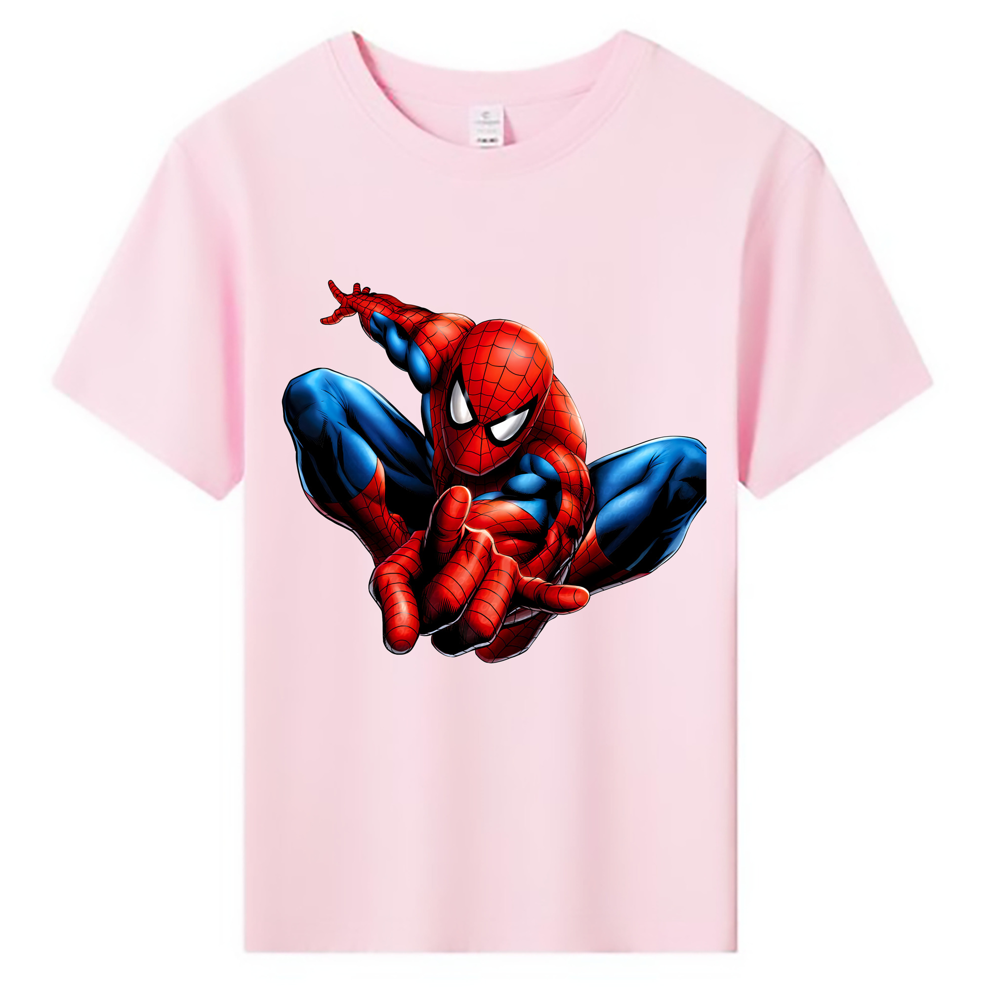 （画像用） Spider Man スパイダーマン 綿100％キッズTシャツ（フロントプリント）