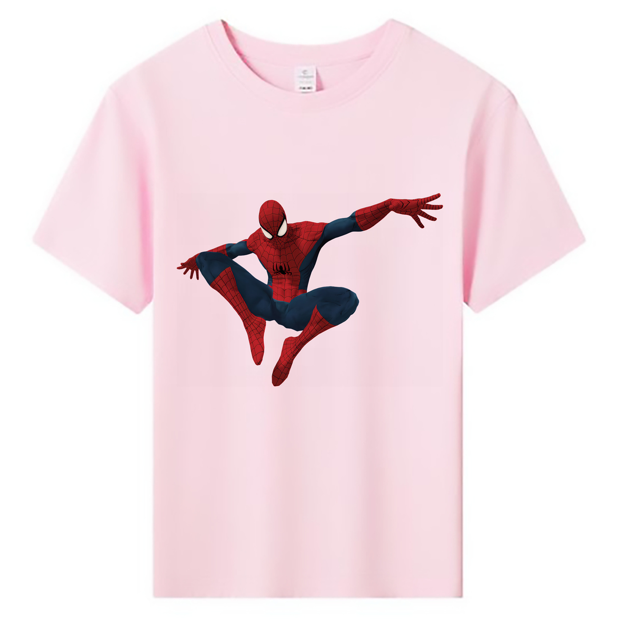 （画像用） Spider Man スパイダーマン 綿100％キッズTシャツ（フロントプリント）