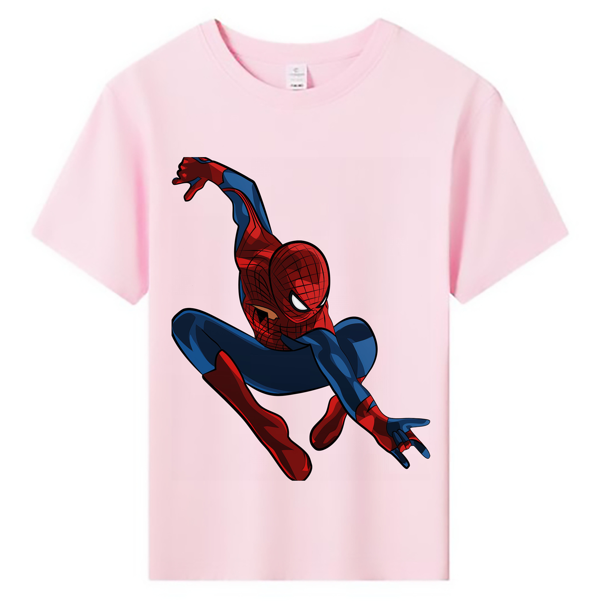 （画像用） Spider Man スパイダーマン 綿100％キッズTシャツ（フロントプリント）