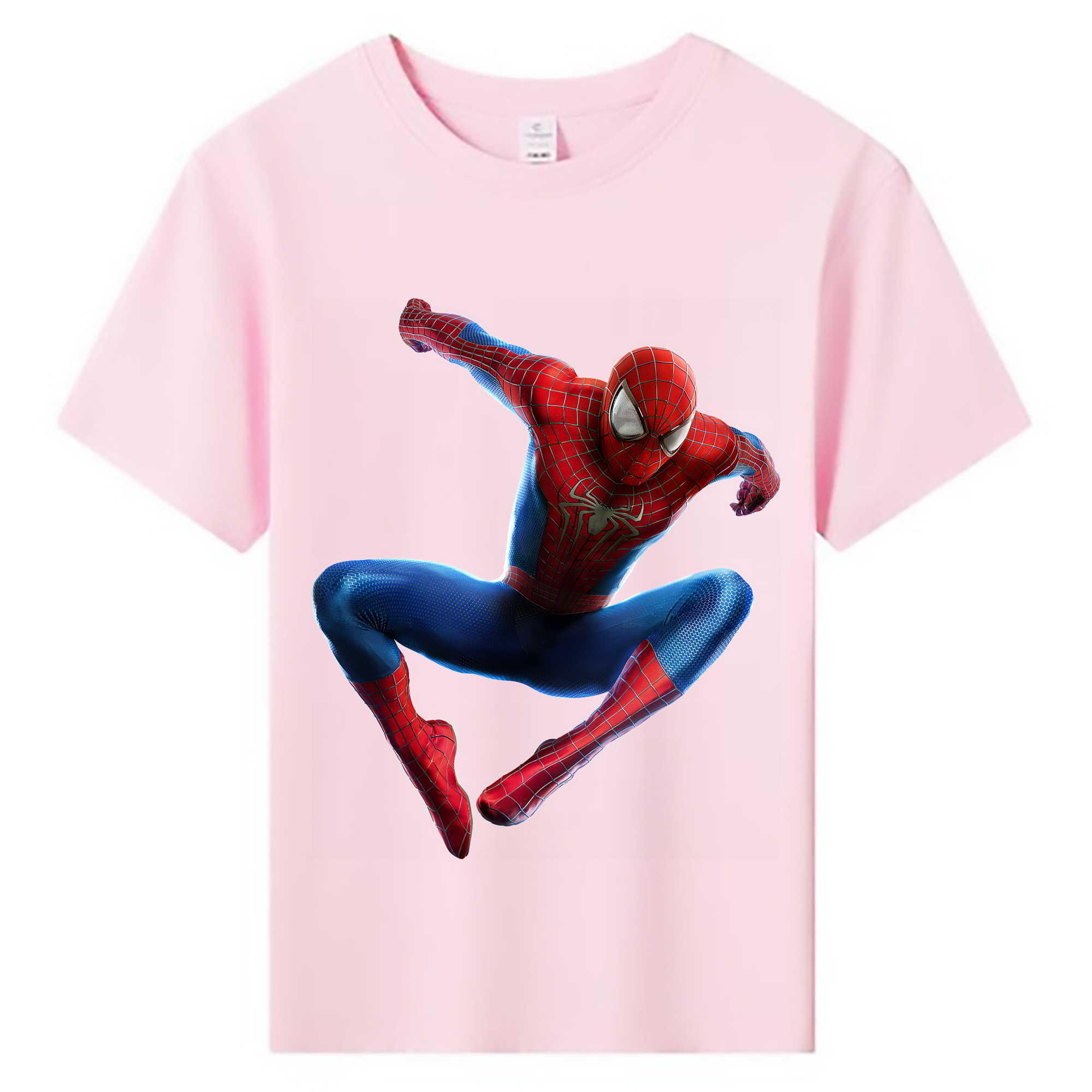 （画像用） Spider Man スパイダーマン 綿100％キッズTシャツ（フロントプリント）