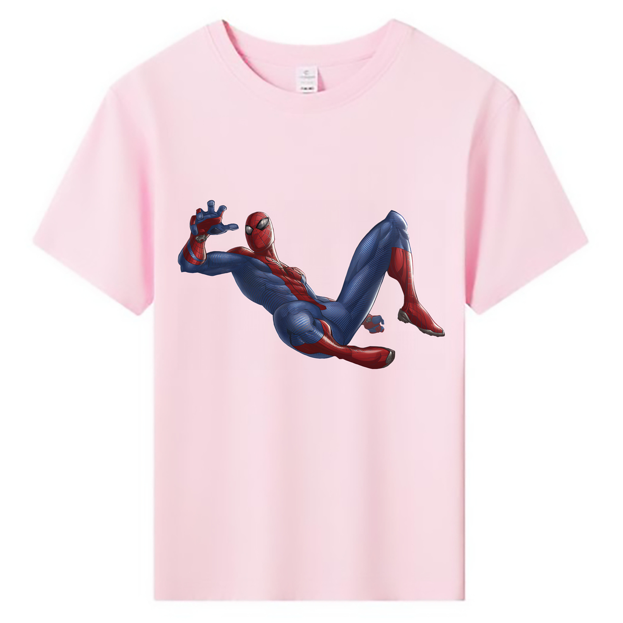 （画像用） Spider Man スパイダーマン 綿100％キッズTシャツ（フロントプリント）