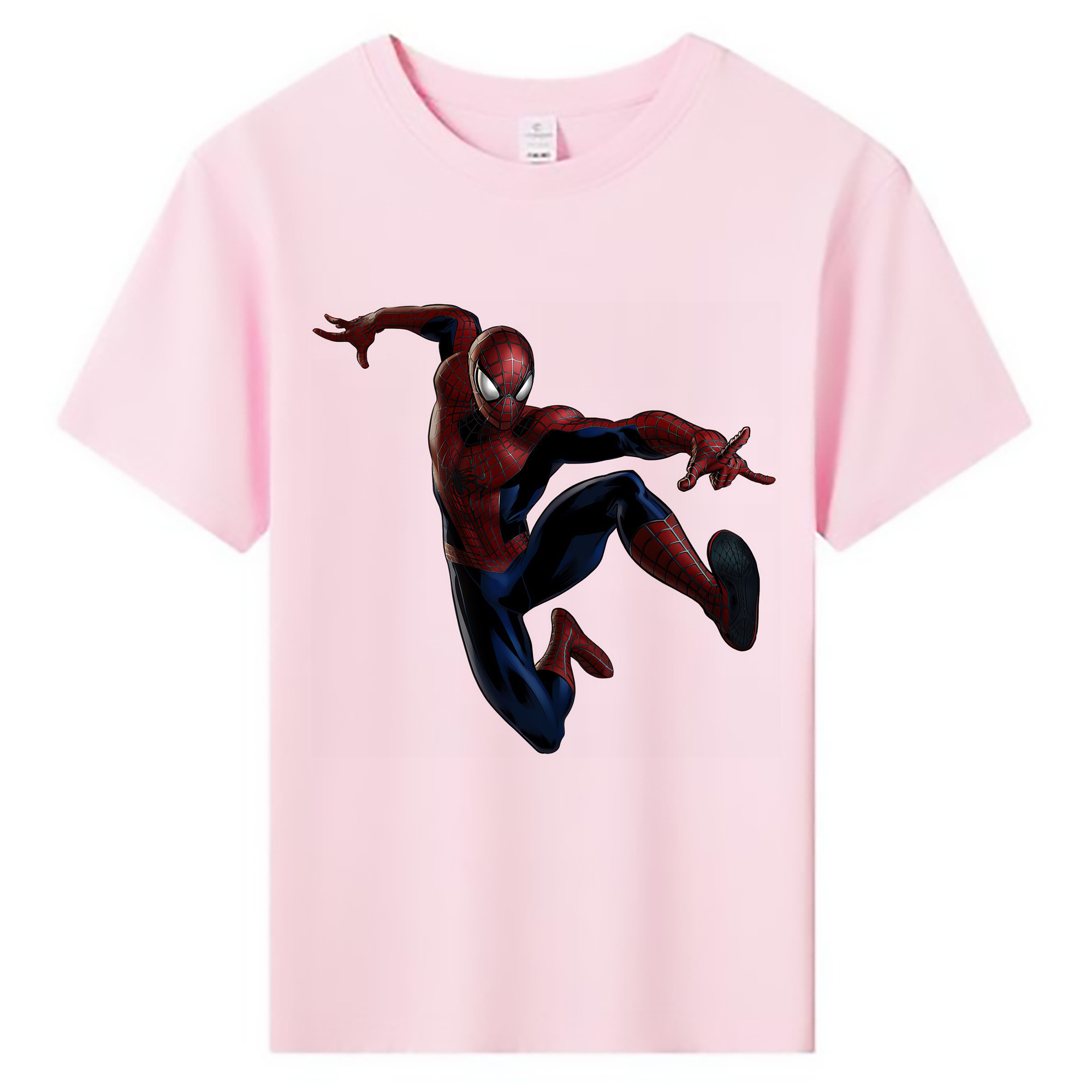 （画像用） Spider Man スパイダーマン 綿100％キッズTシャツ（フロントプリント）