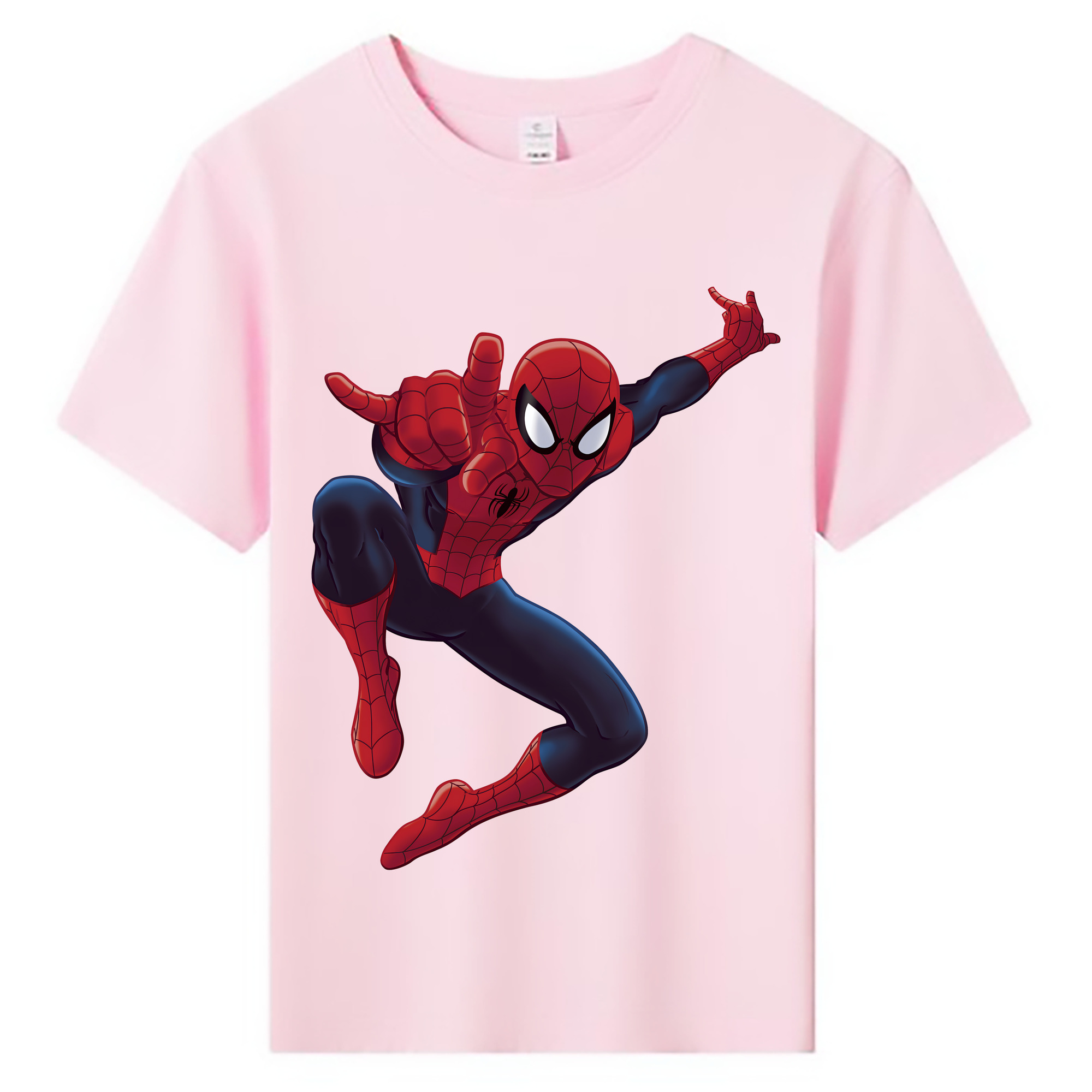 （画像用） Spider Man スパイダーマン 綿100％キッズTシャツ（フロントプリント）