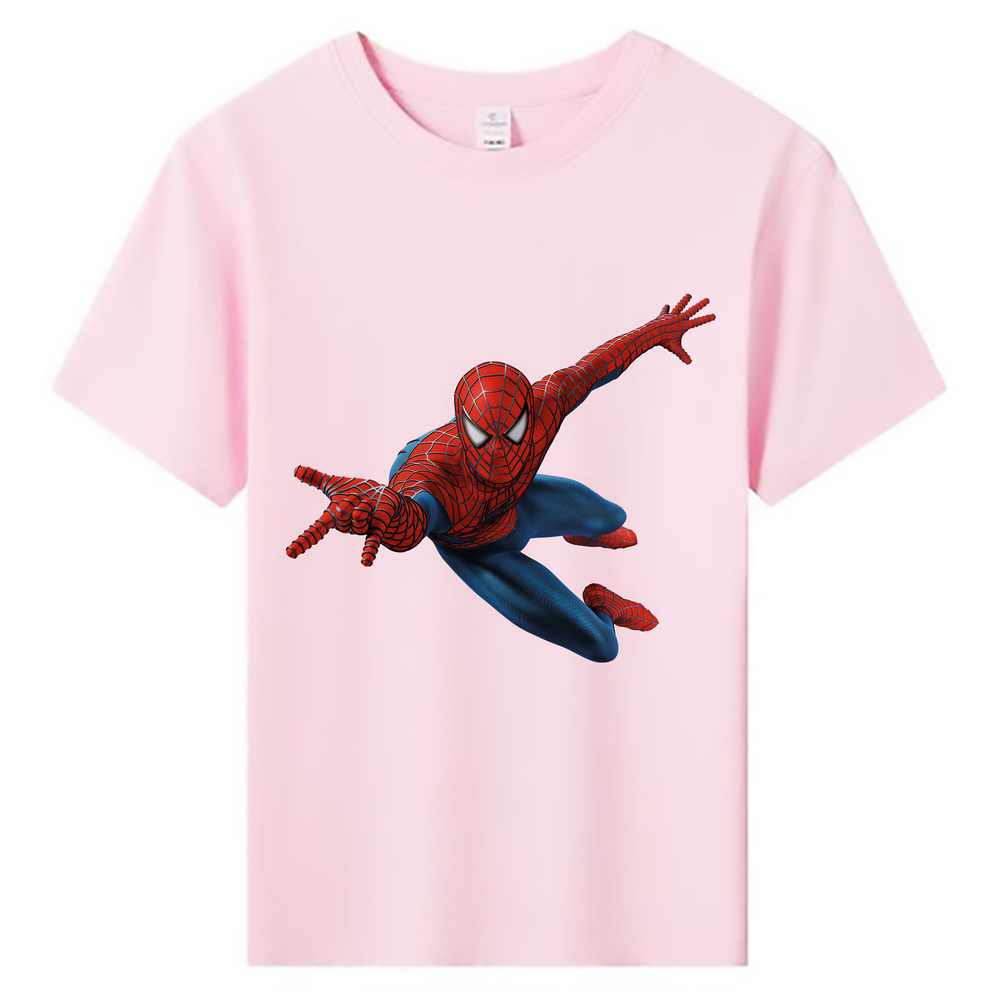 （画像用） Spider Man スパイダーマン 綿100％キッズTシャツ（フロントプリント）